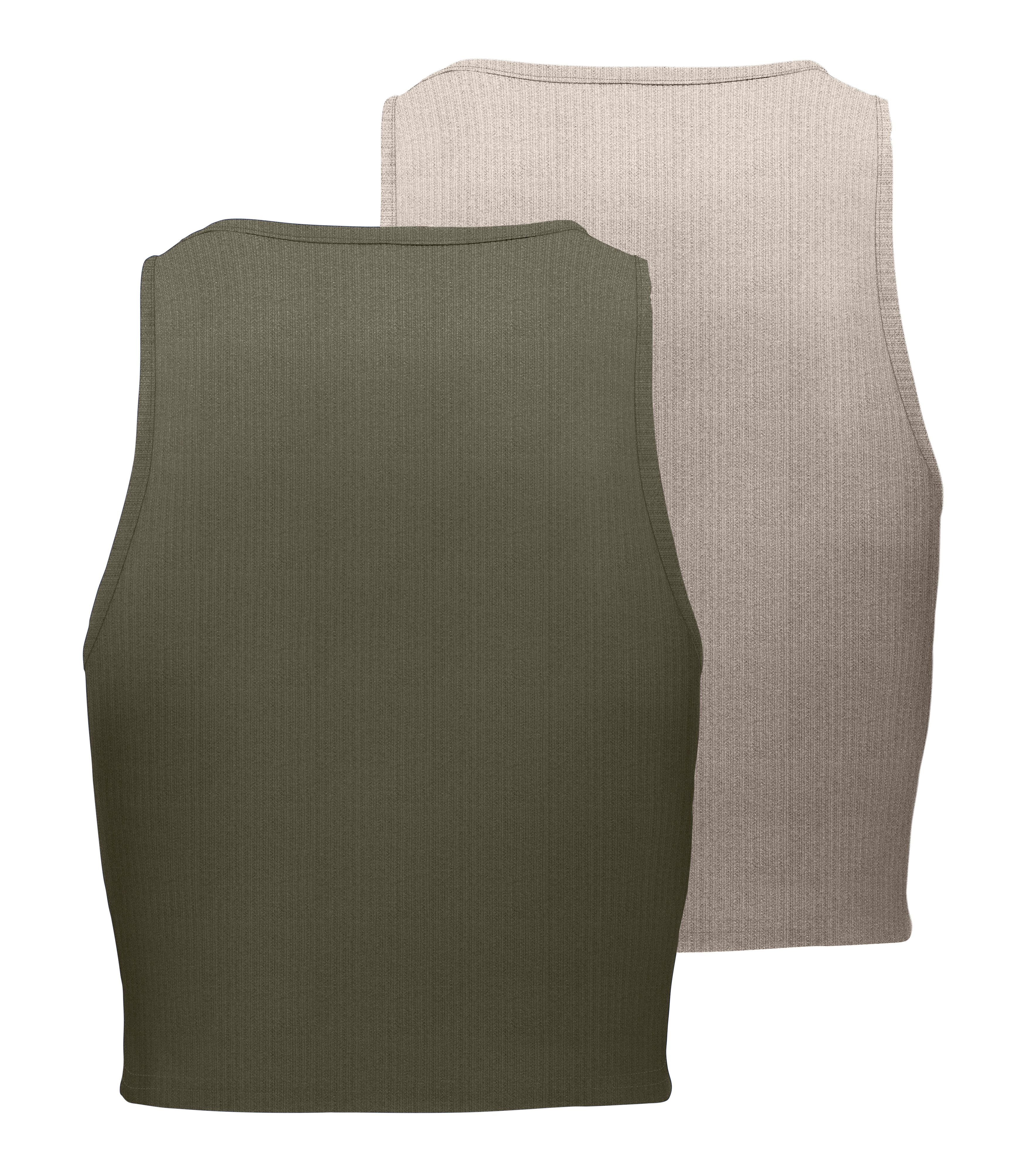 Only Crop-top ONLBELIA S/L CROP TOP CS JRS 2PACK (set, 2-delig)
