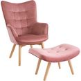 heine home fauteuil (1 stuk) roze