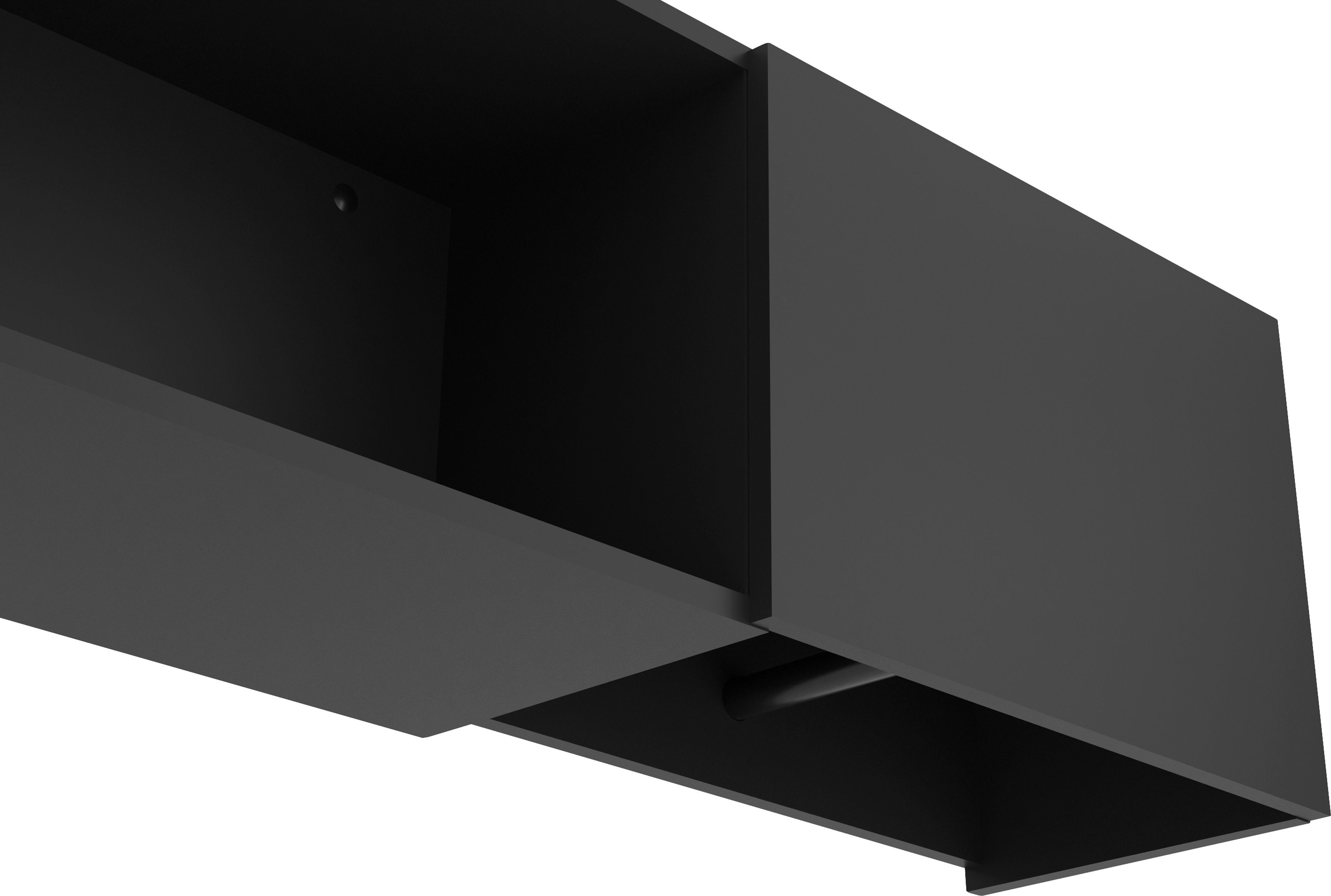 FMD Kapstok Dark met garderobestang