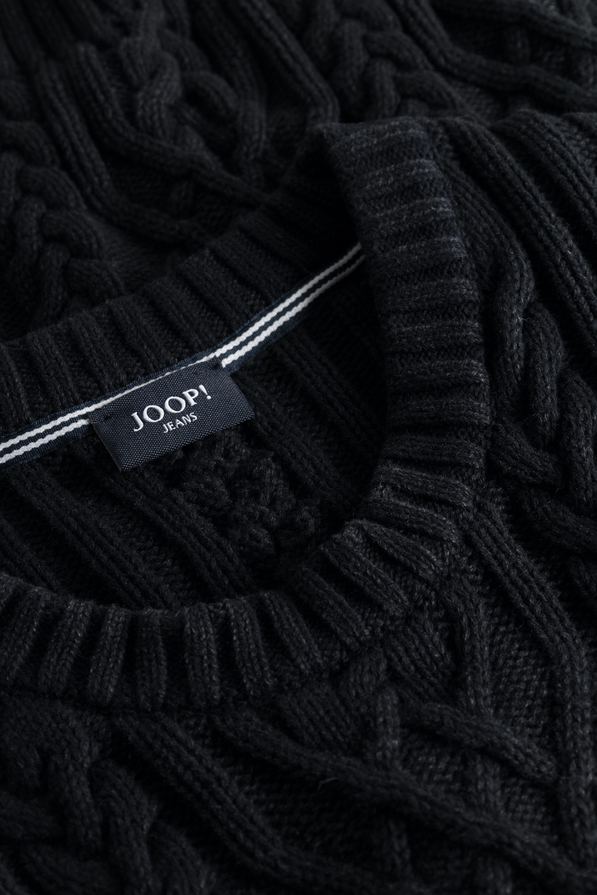 Joop Jeans Trui met ronde hals Silano structuurbreisel
