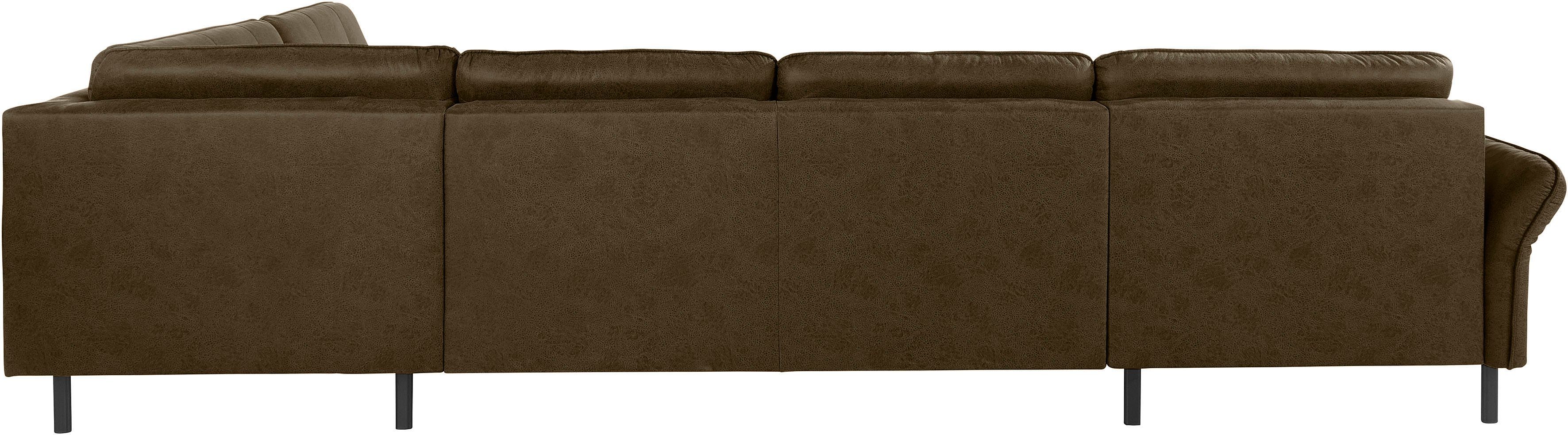 INOSIGN Zithoek Birkholm U-vorm Verstelbare armleuningen, ook in Easy Clean bekleding - met water te reinigen