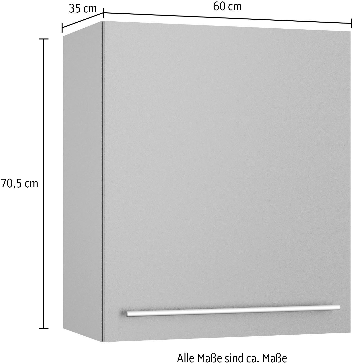 OPTIFIT Hangkast Bern2 Breedte 60 cm, 1 deur, 2 planken