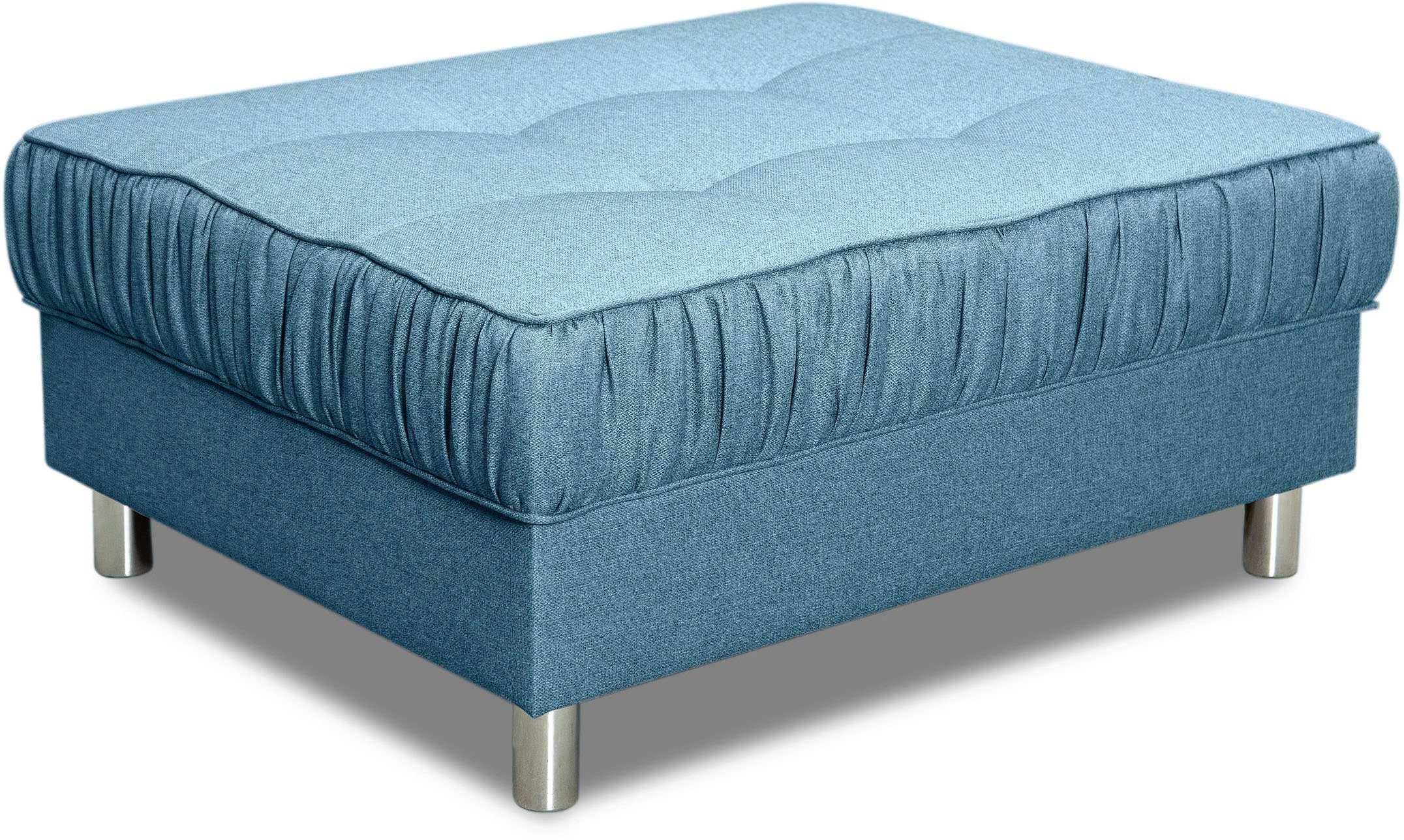 COLLECTION AB Hoekbank Cannes L-vorm met hocker, inclusief slaapfunctie