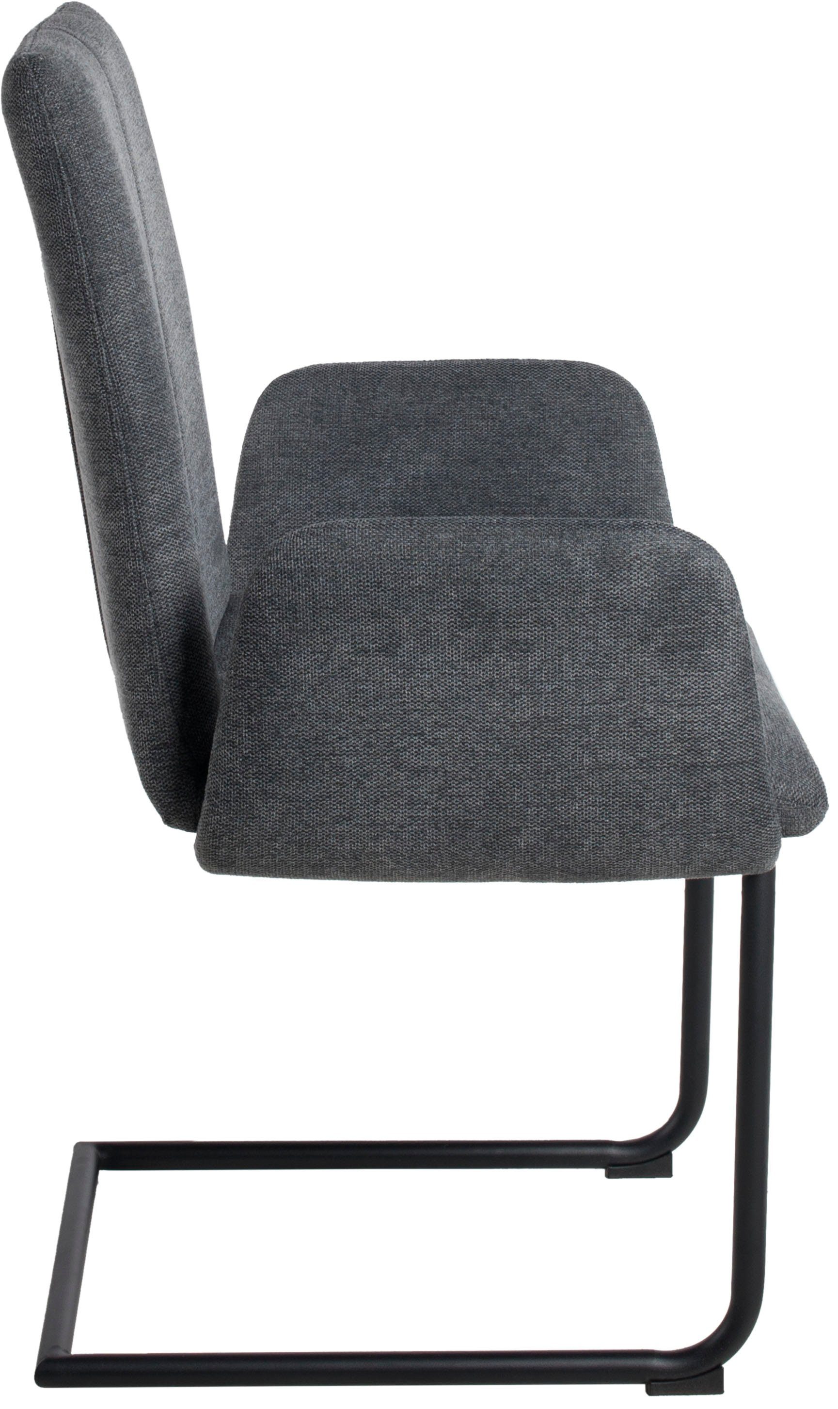 Duo Collection Eetkamerstoel Emmy sledestoel Stoel met armleuningen, met glijders voor de veiligheid, 110 kg belastbaar (set, 4 stuks)