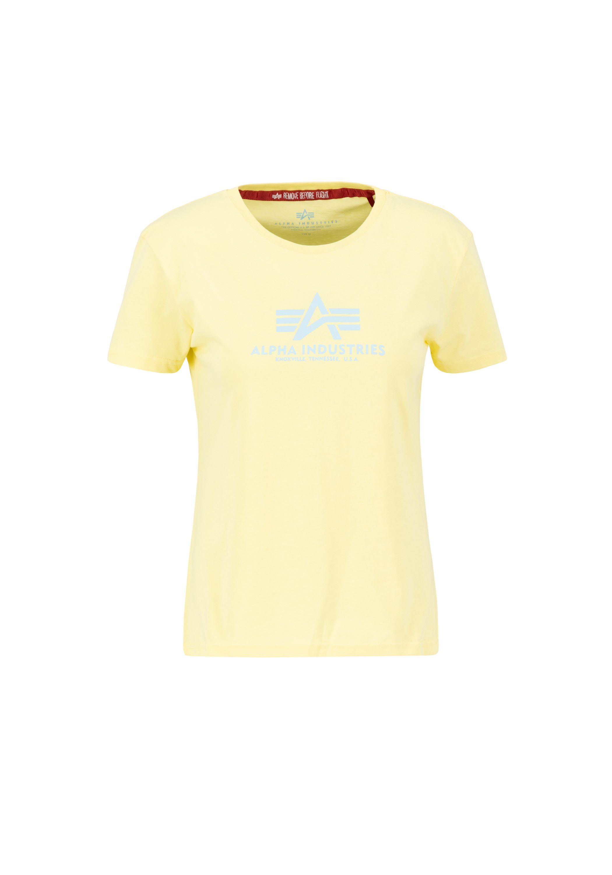Alpha Industries T-shirt Alpha Industries Women - T-Shirts New Basic T Women dames shirts maat S geel