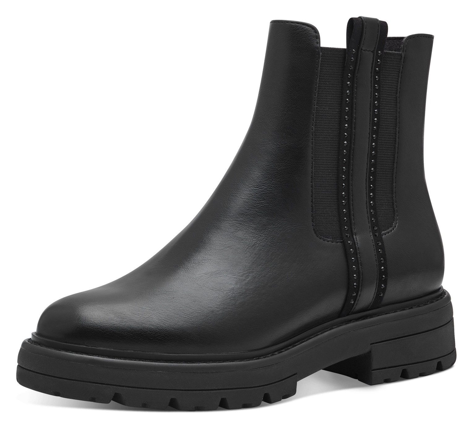 Marco Tozzi Chelsea-boots blokhak, laarzen, enkellaars met feel me-uitrusting dames chelsea boots maat 37 EU zwart
