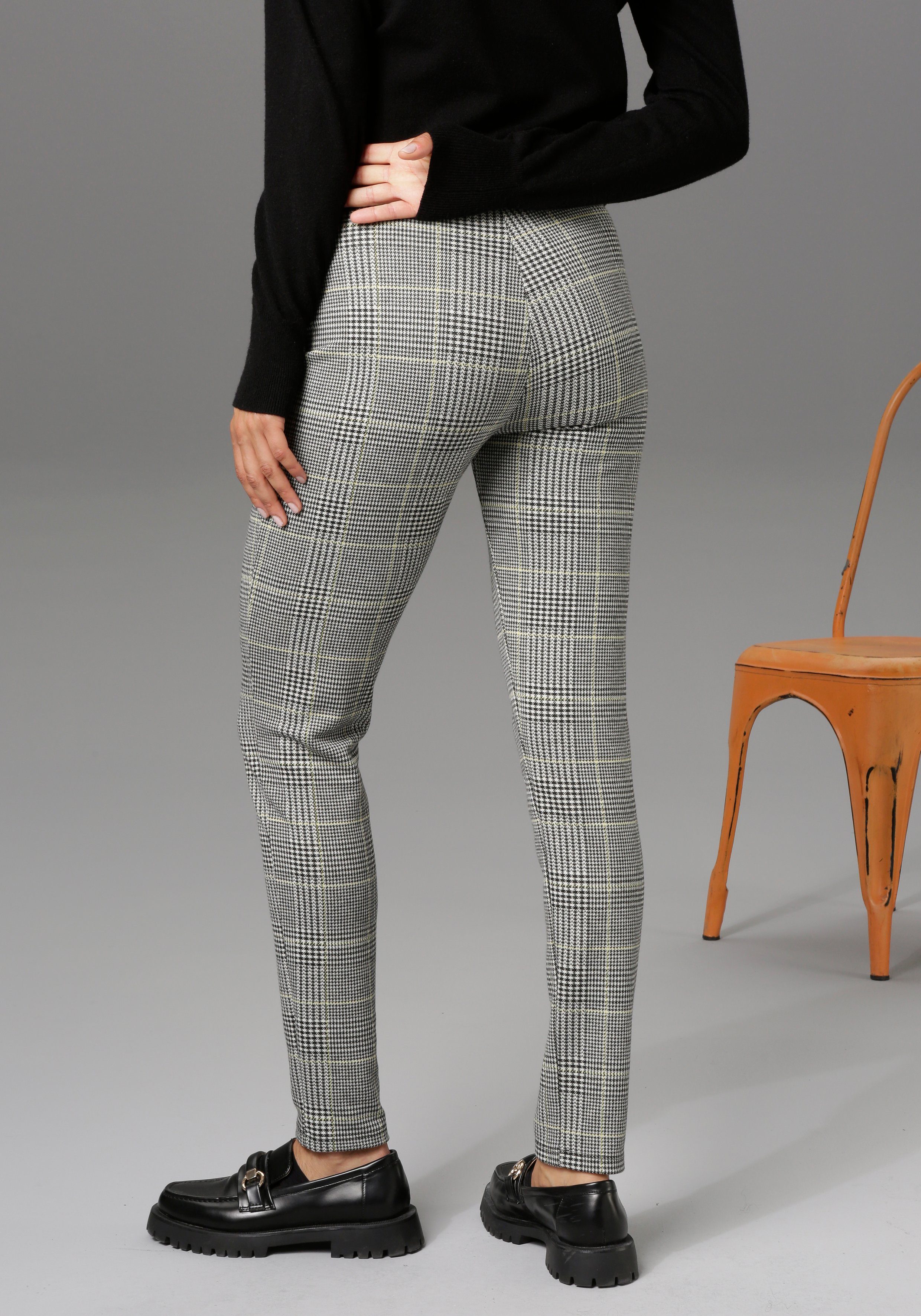 Aniston CASUAL Legging met ruitdessin