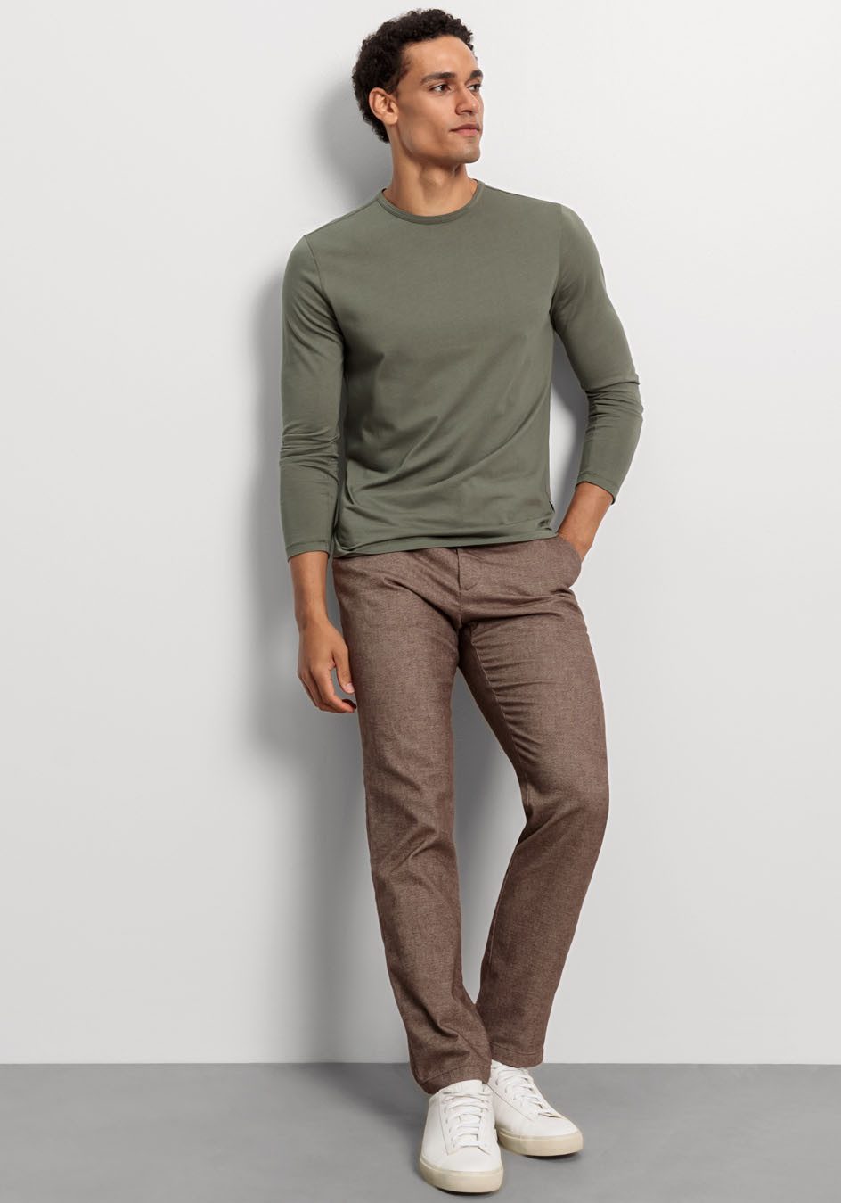OLYMP Shirt met lange mouwen Casual