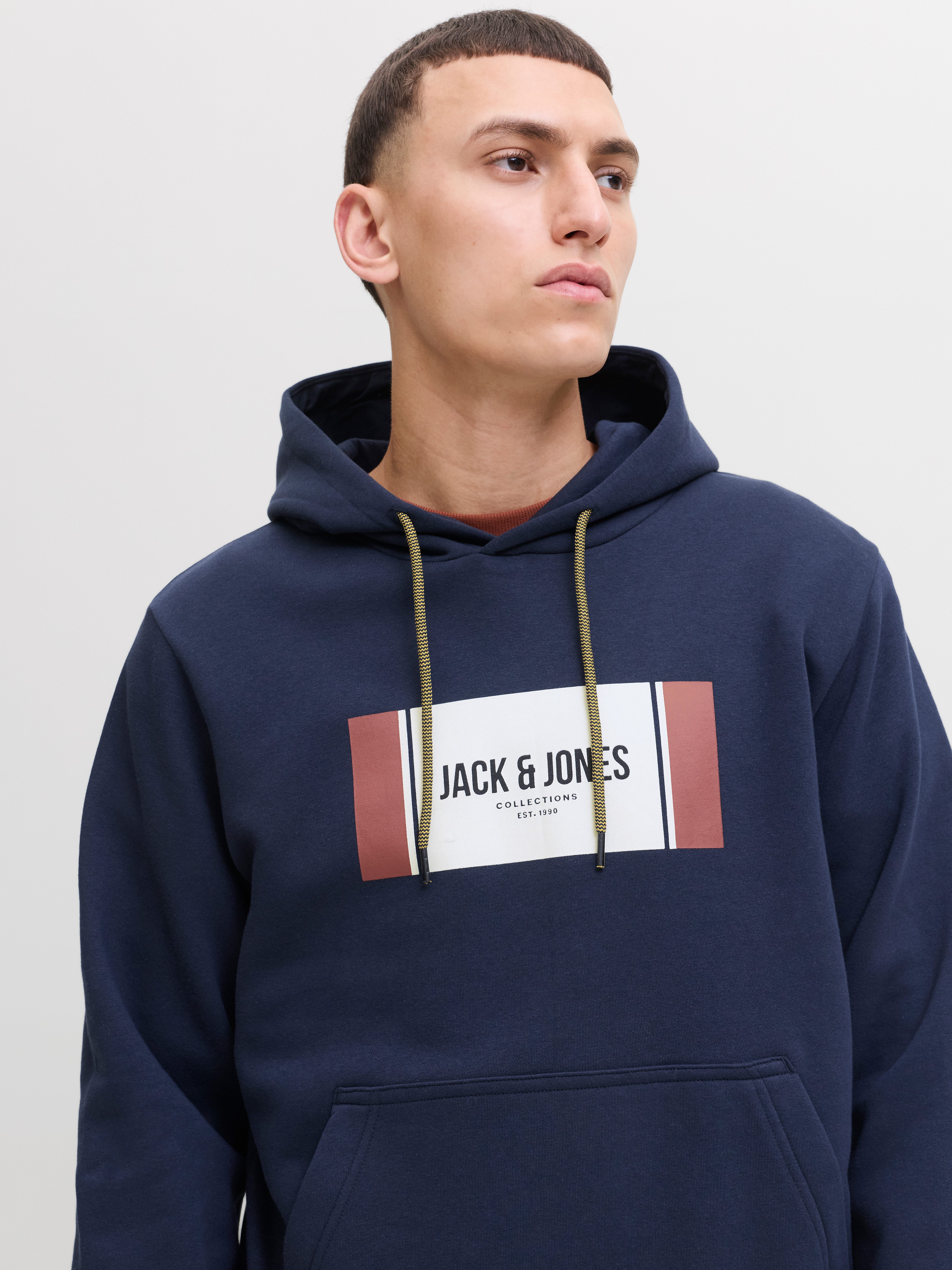 Jack & Jones Hoodie JJHAYATO SWEAT HOOD BTS