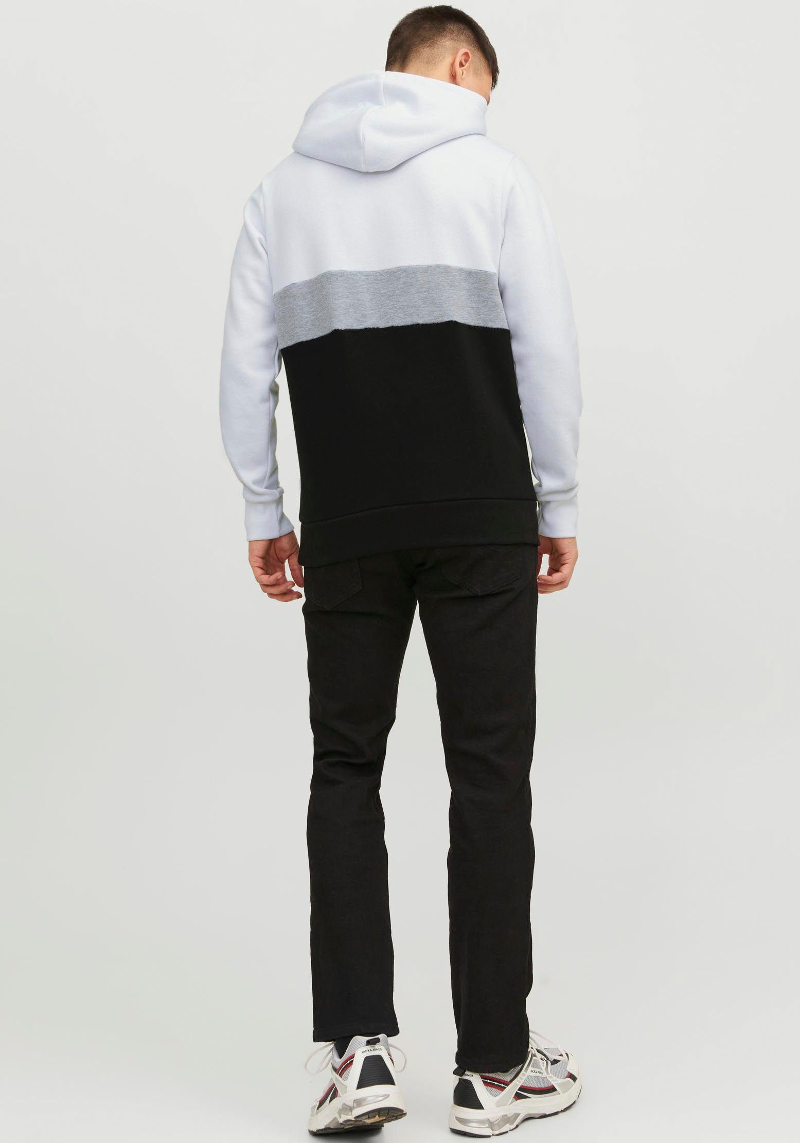 Jack & Jones Hoodie JJEREID BLOCKING SWEAT HOOD NOOS
