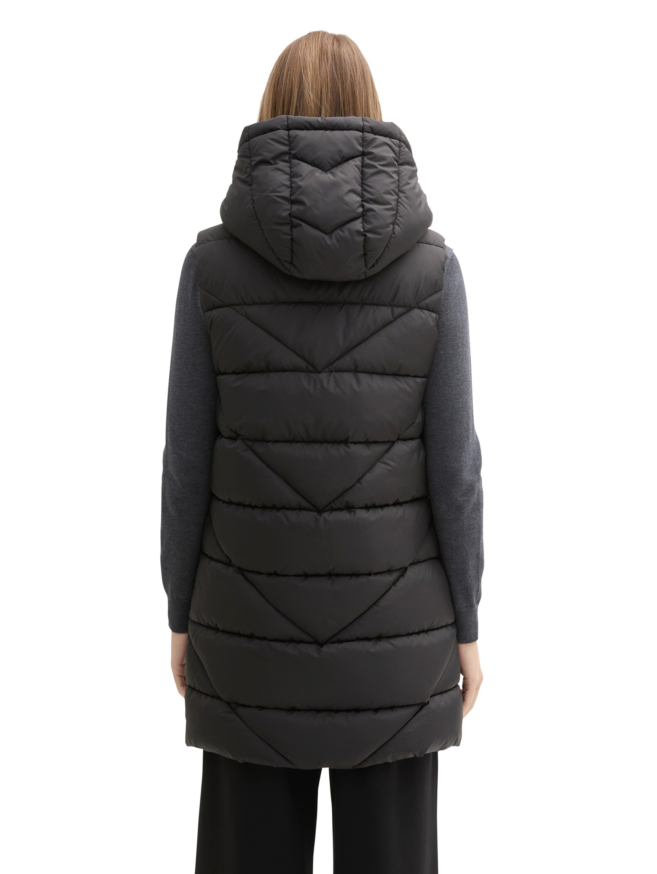 Tom Tailor Bodywarmer met een capuchon