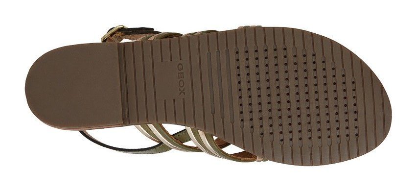 Geox Sandalen D SOZY PLUS G , zomerschoen, sandaal, blokhak, met verstelbare bandjes
