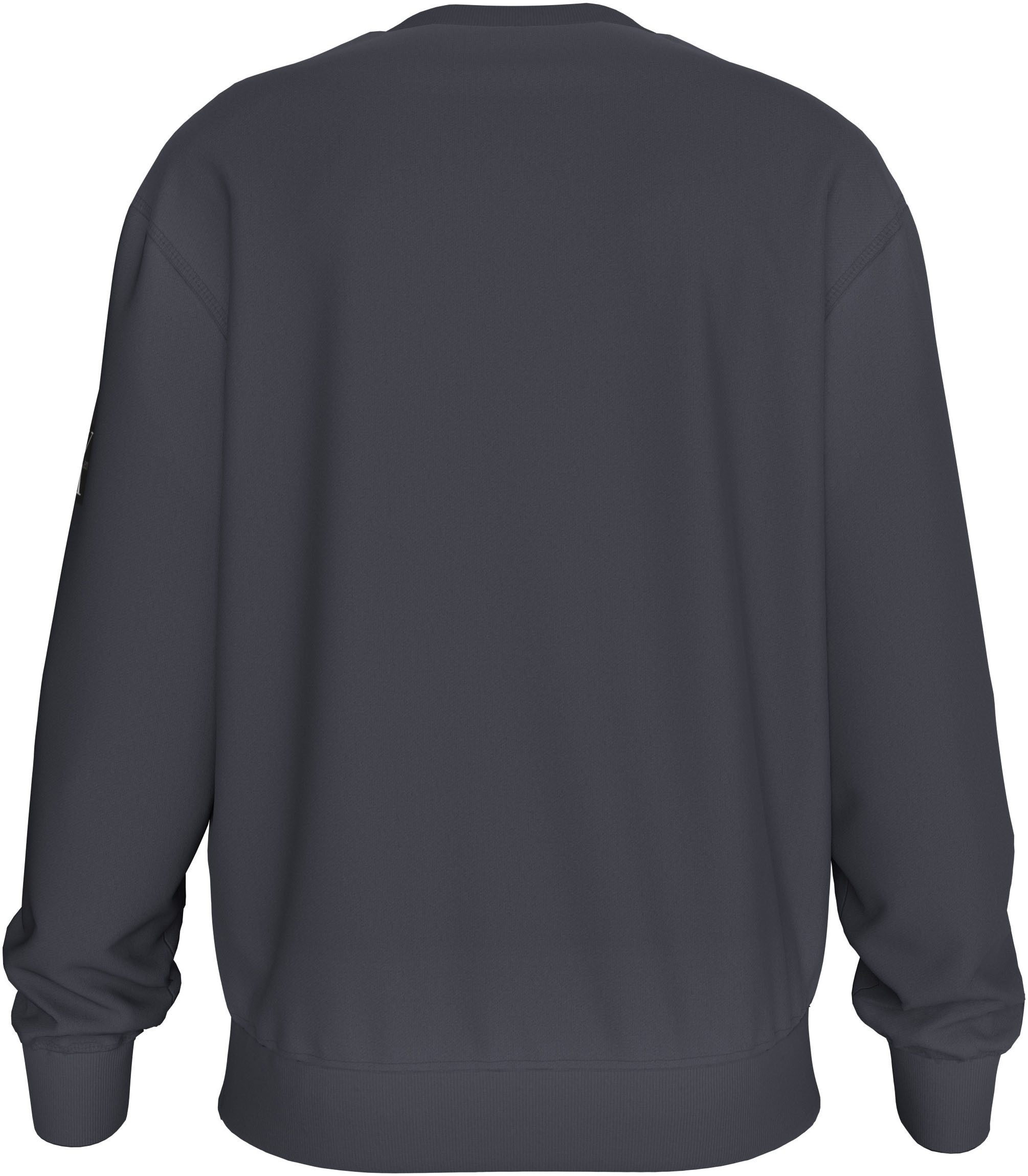 Calvin Klein Sweatshirt WASHED WOVEN LABEL CREW NECK