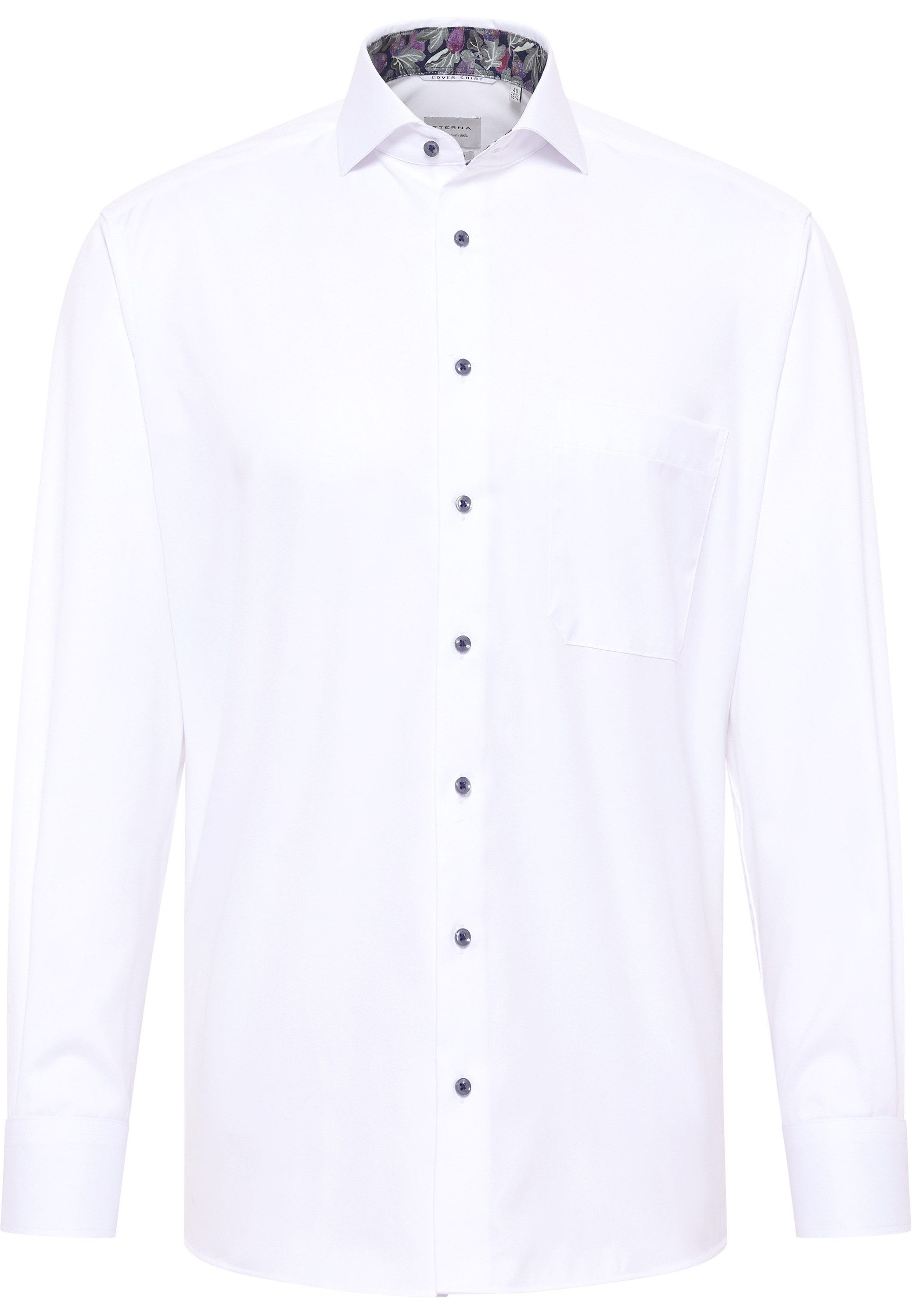 Eterna Overhemd met lange mouwen Comfort fit NON IRON (strijkvrij)
