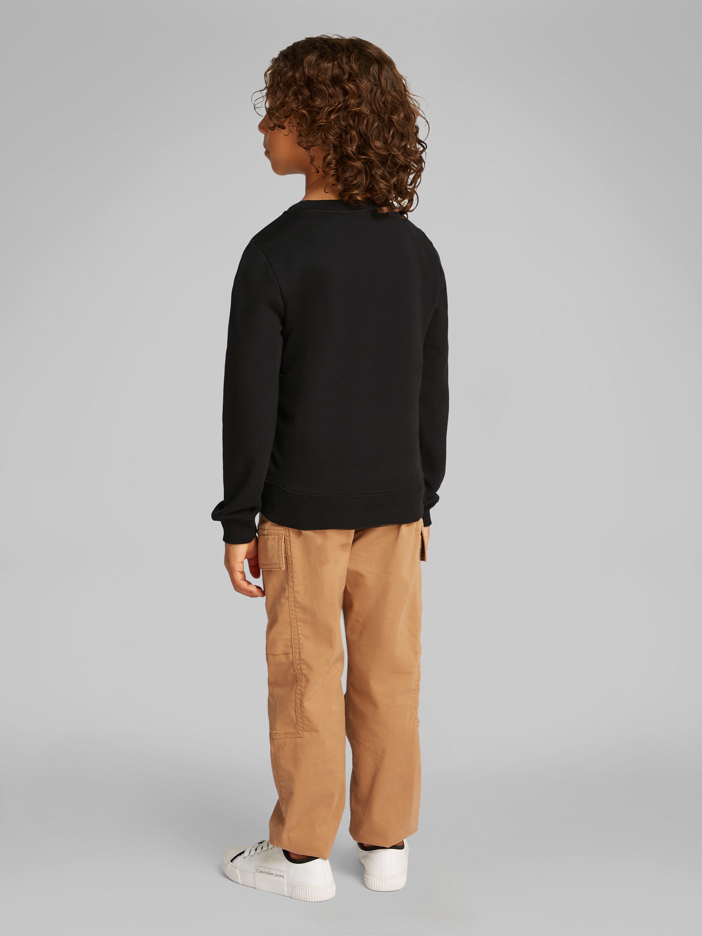 Calvin Klein Sweatshirt CK MONOGRAM TERRY CN voor kinderen tot 16 jaar en met logoprint
