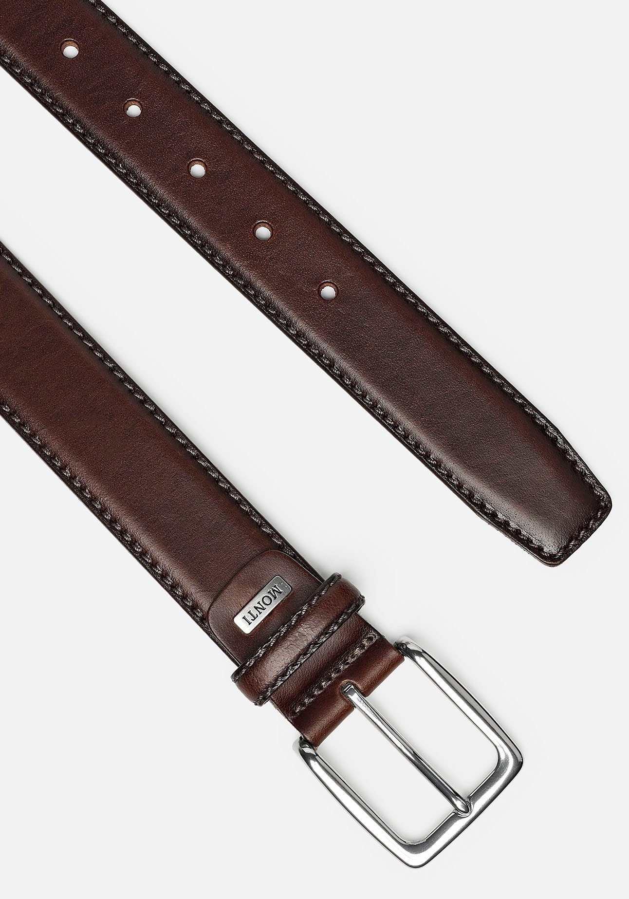MONTI Leren riem Barcelona 3,5 cm breed, klassiek-business, inkortbaar