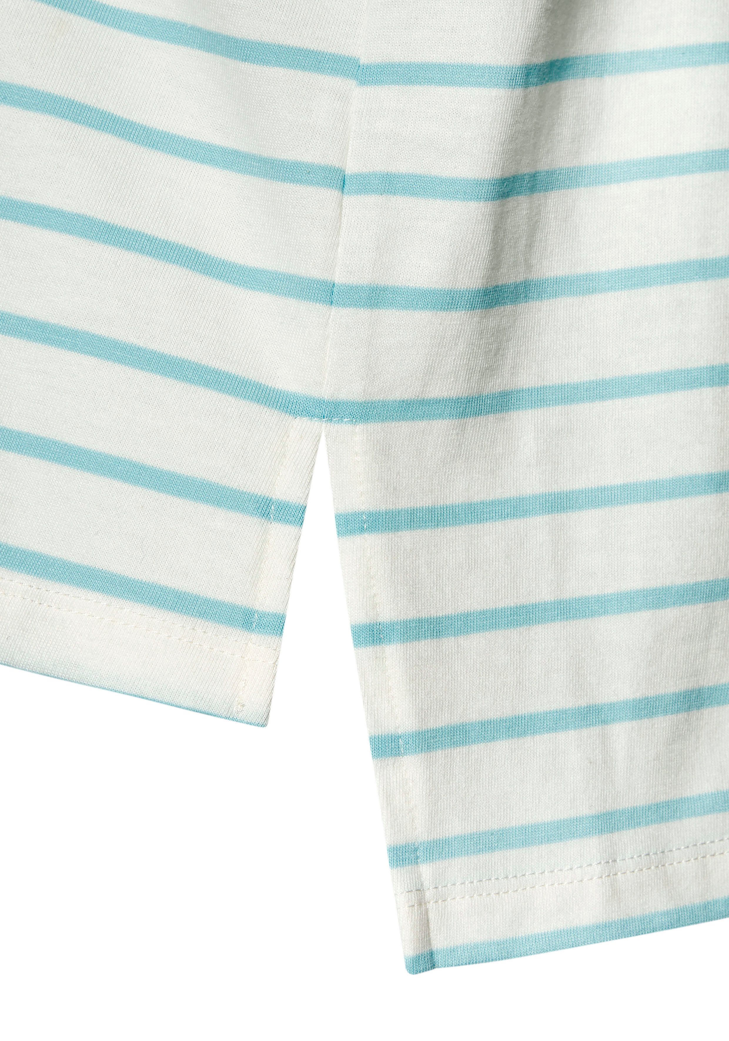 Lascana T-shirt met strepen, katoenen shirt met korte mouwen, slanke look, basic