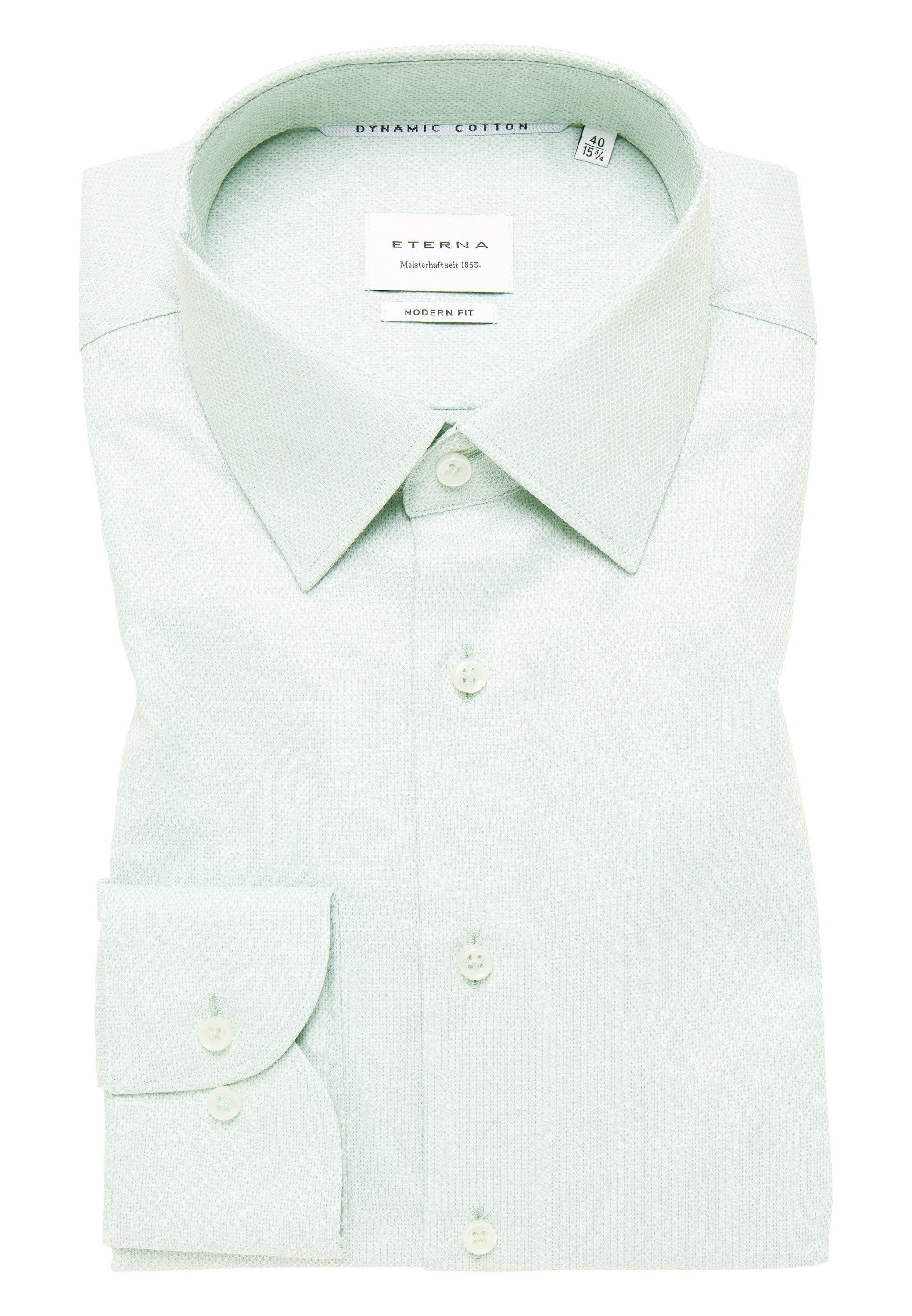 Eterna Overhemd met lange mouwen MODERN FIT NON IRON (strijkvrij)