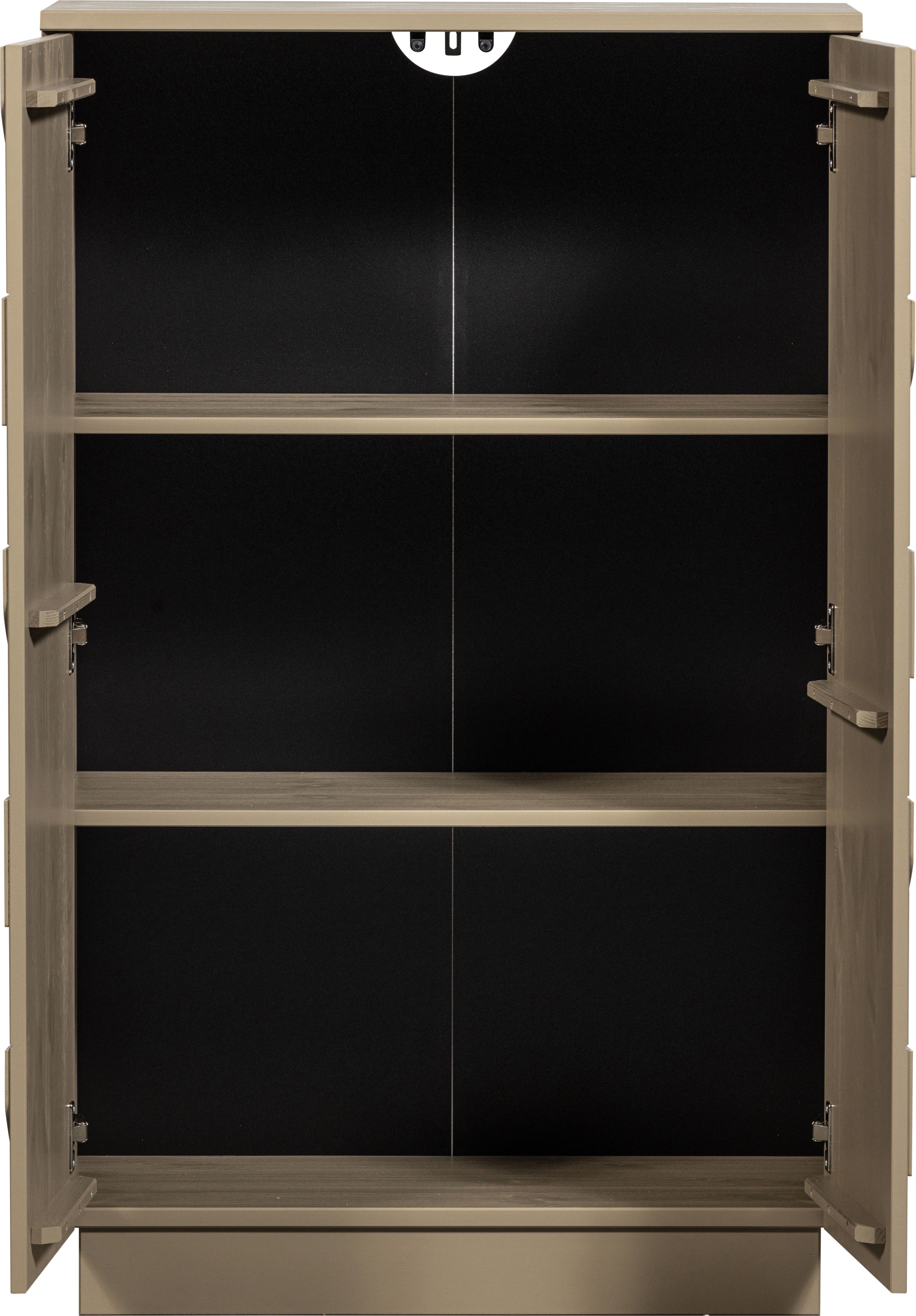 WOOOD Bergkast Teo met push-to-open functie, hoogte 116 cm