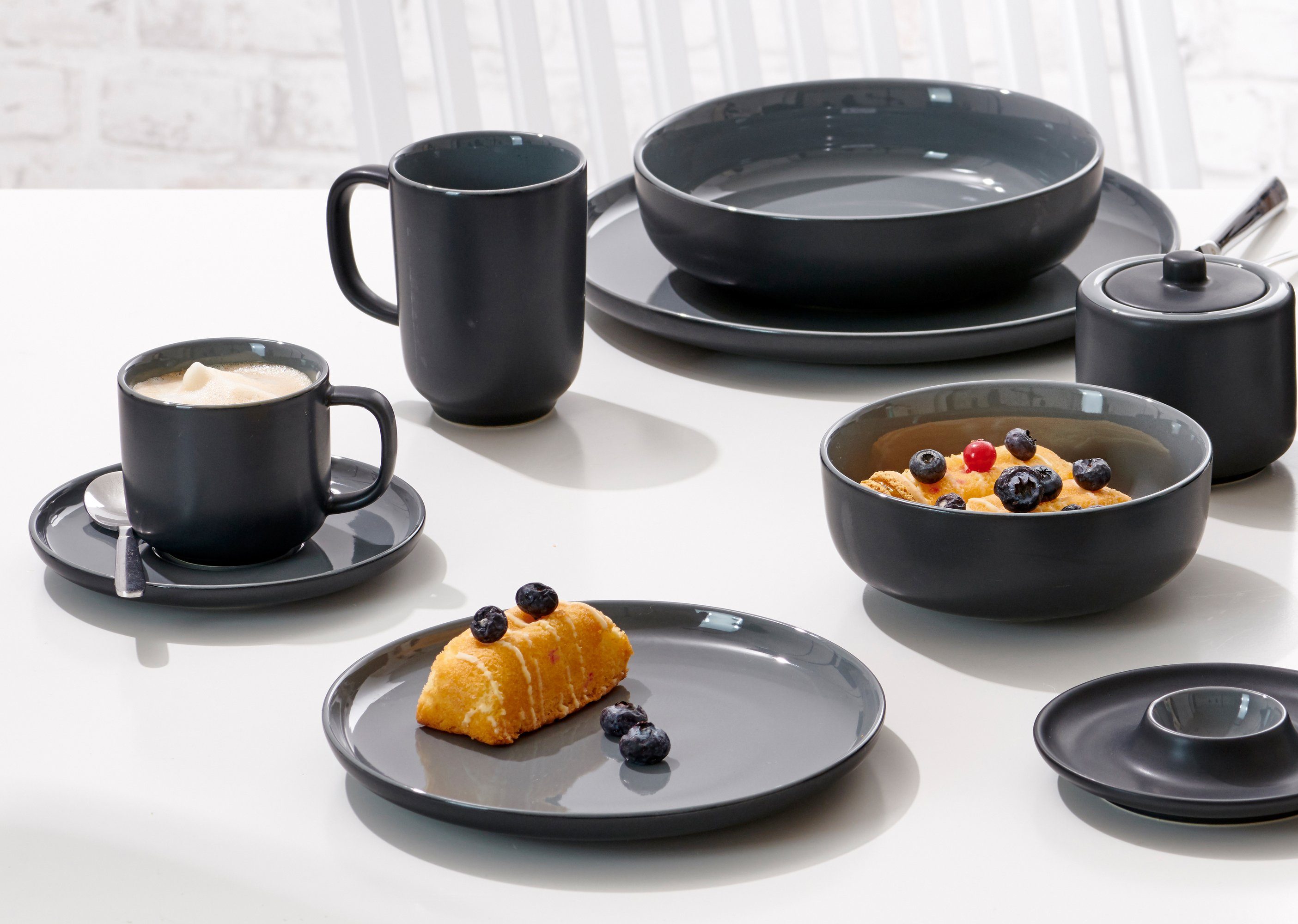 Ritzenhoff & Breker Koffieservies Serviesset, servies Jasper Scandinavische stijl, 12 delen, voor 4 personen (set, 12-delig)