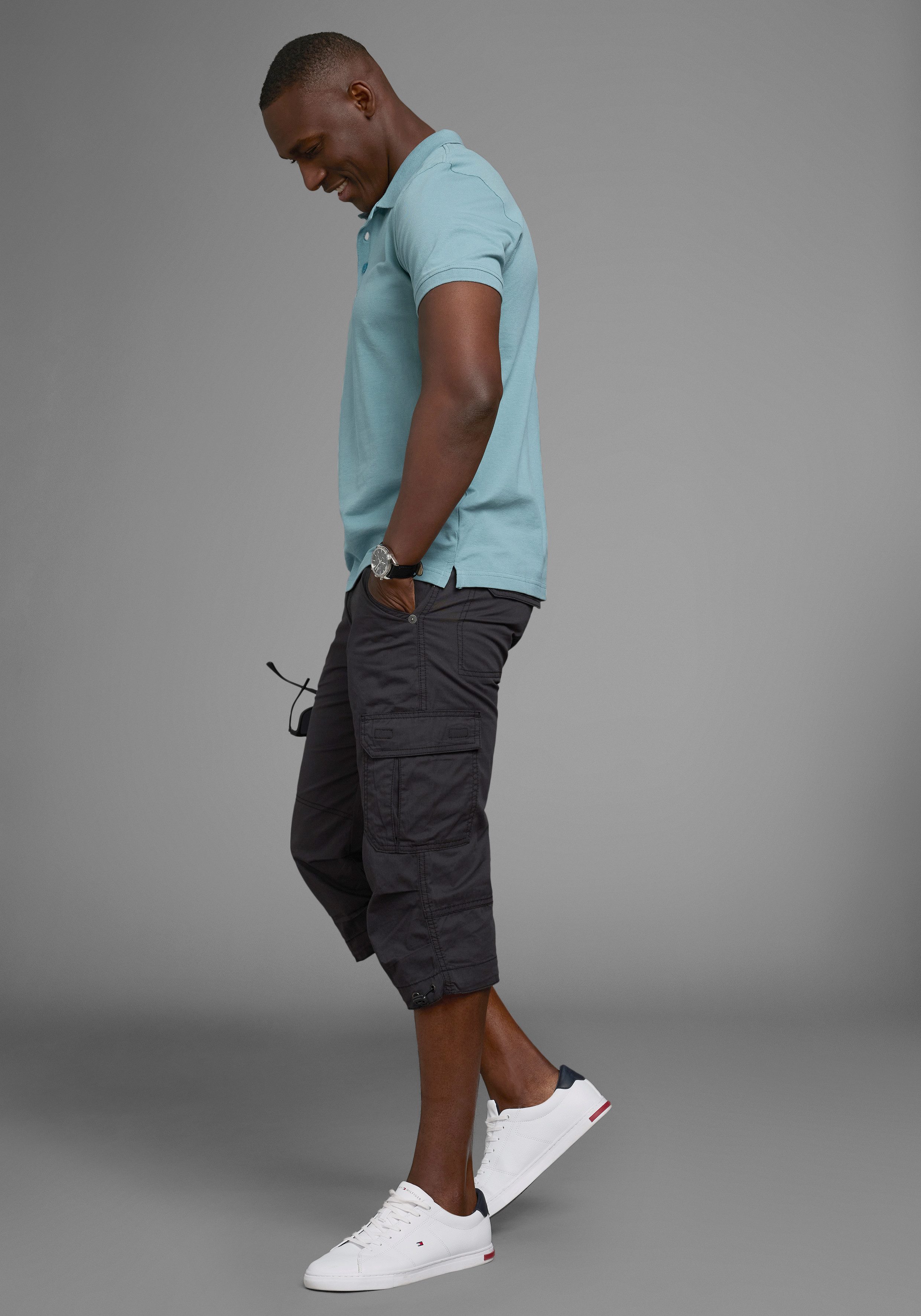 Man's World Poloshirt Korte mouwen, losse pasvorm, effen