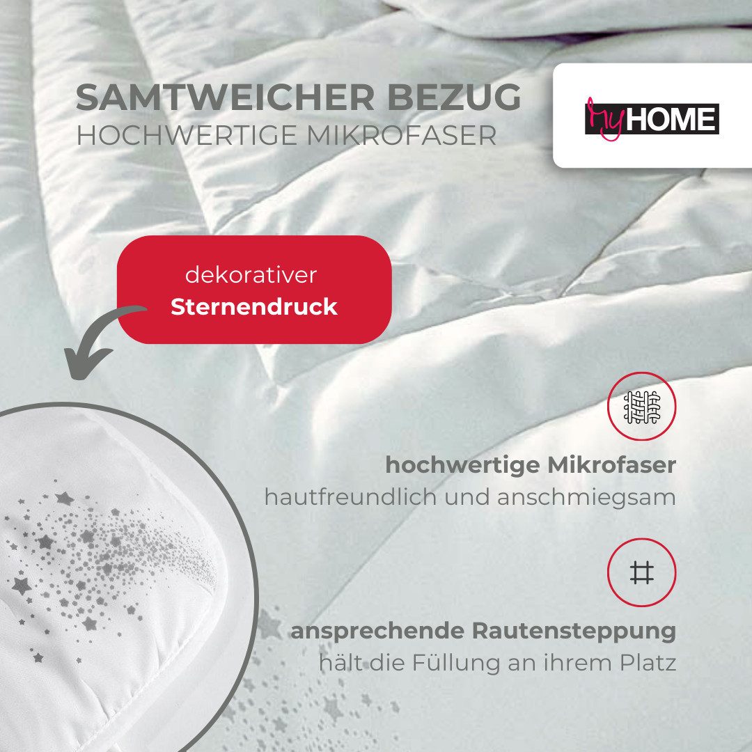 my home Synthetisch dekbed Baca, dekbed 135x200 cm, 155x220 cm en andere maten Licht
