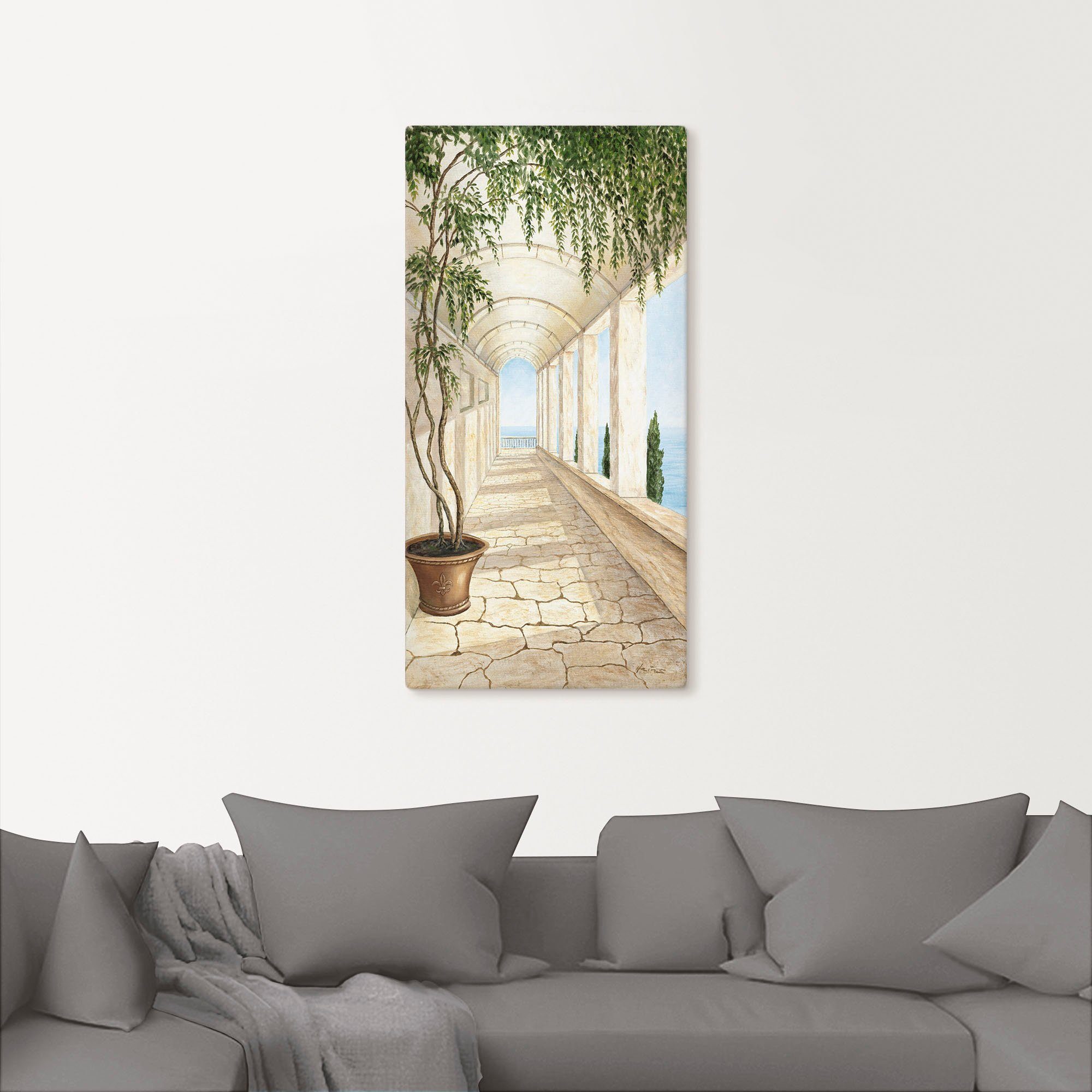 Artland Artprint Capri als artprint van aluminium, artprint voor buiten, artprint op linnen, poster, muursticker