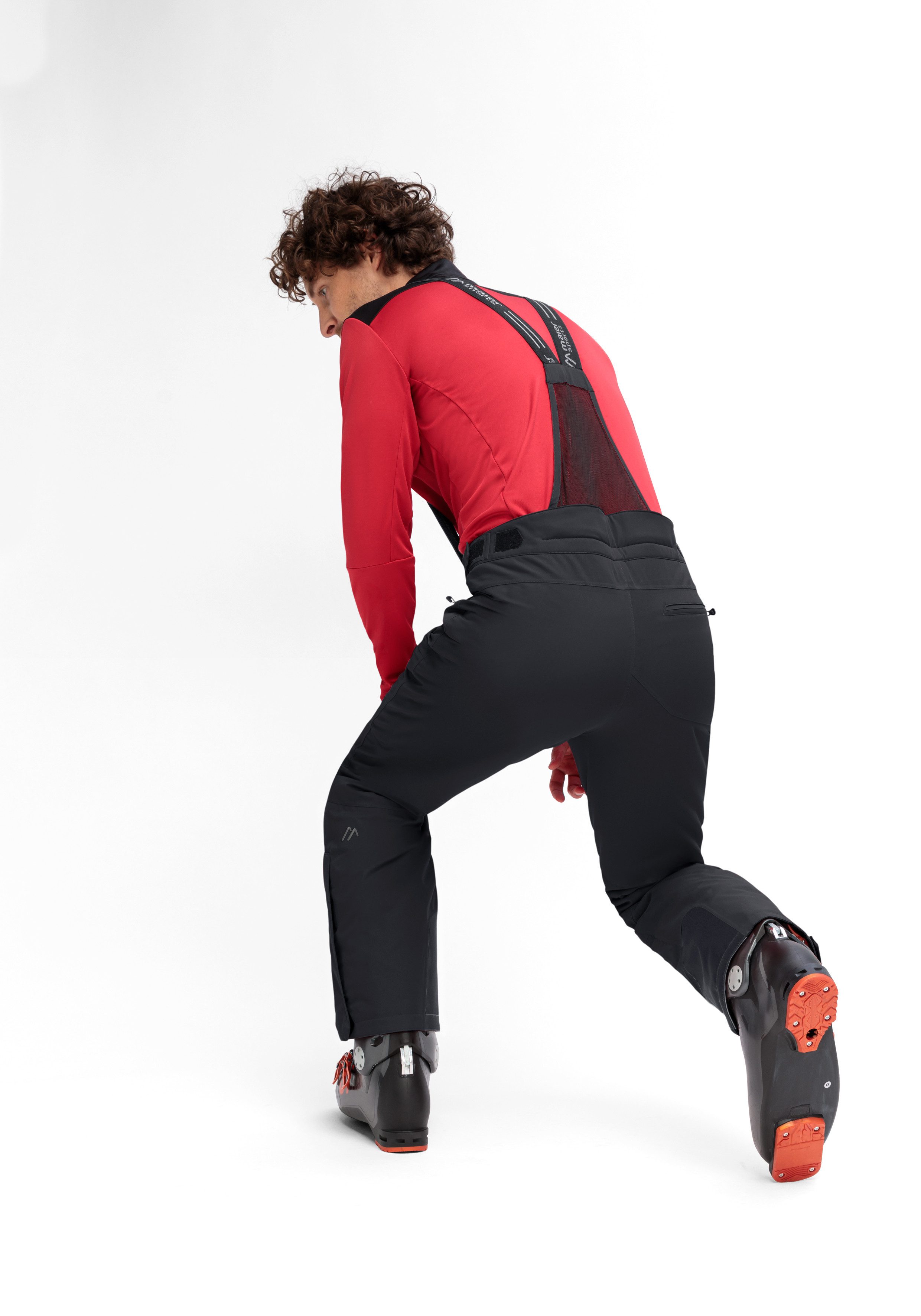 Maier Sports Skibroek Anton 2.1 Heren sneeuwbroek met bretels, wind/waterdicht, regular fit