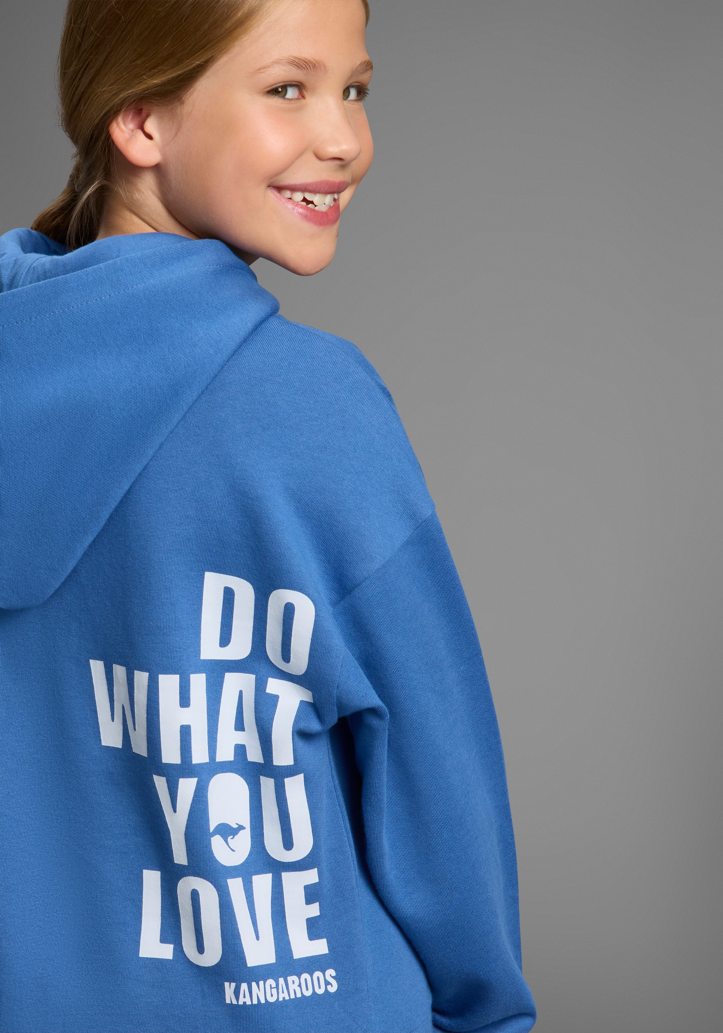 KangaROOS Hoodie met rugprint Met print voor en achter
