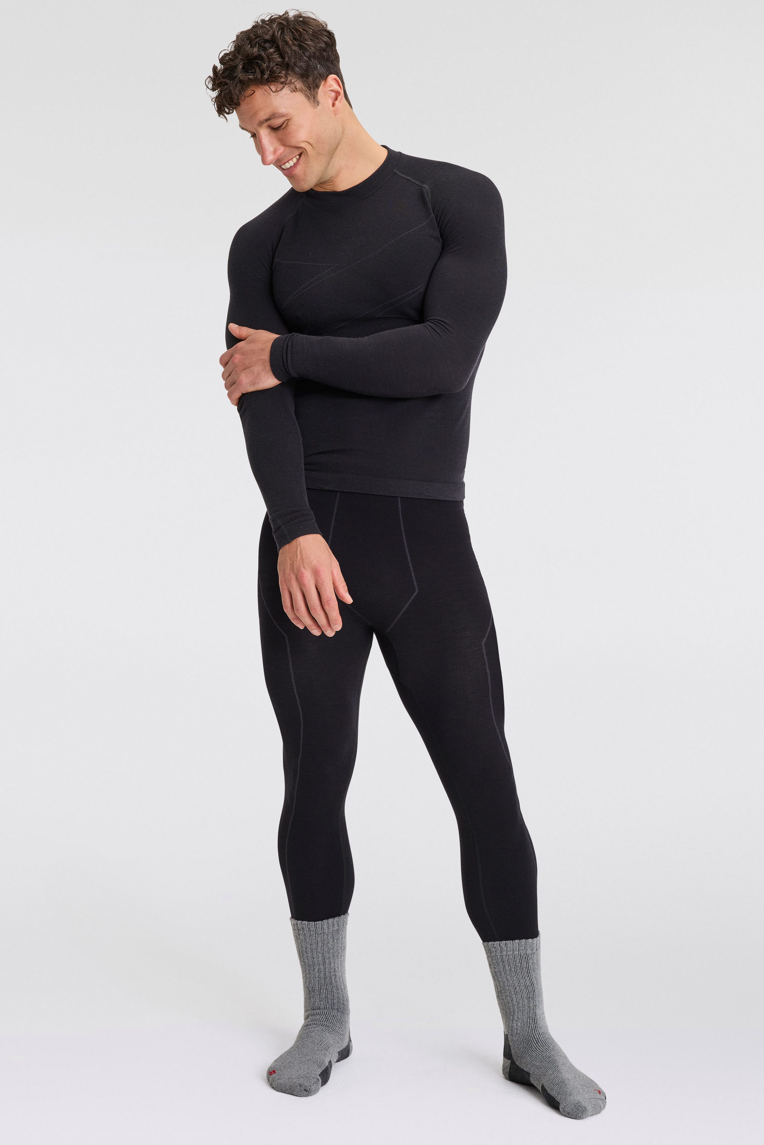 Apollo Basic sokken THERMAL TRACKING SOCKS Unisex met verwarmende merinowol (2 paar Set van 3)