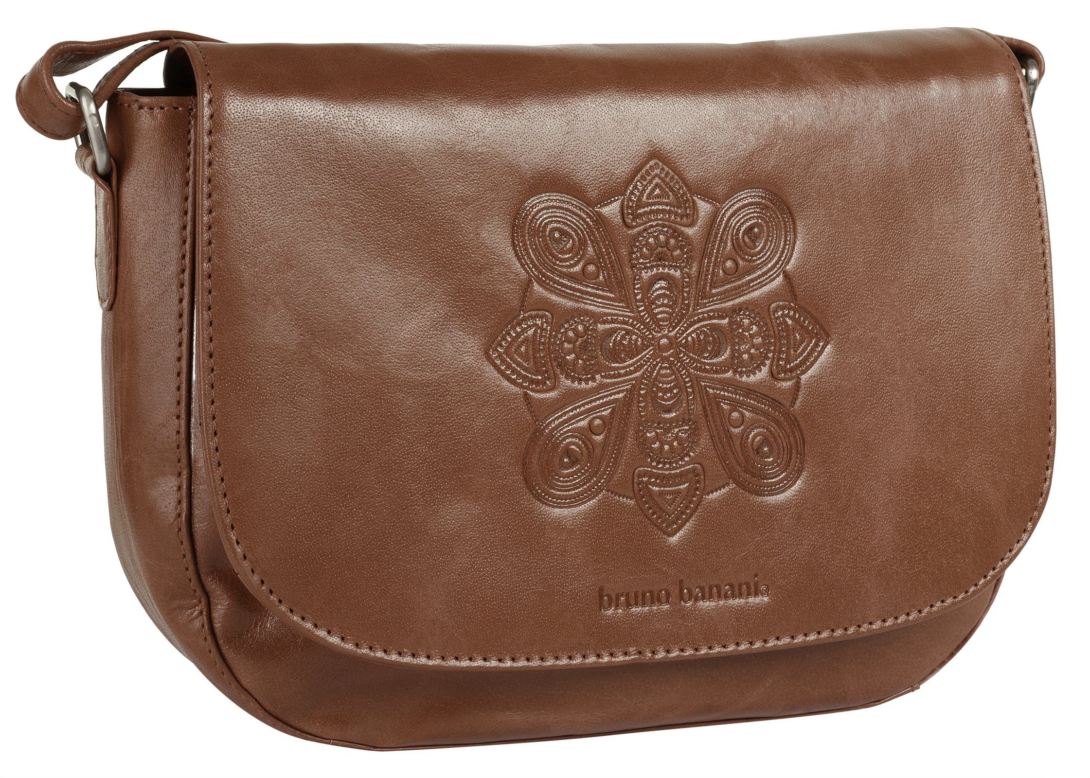 Bruno Banani Schoudertas Mandala echt leder