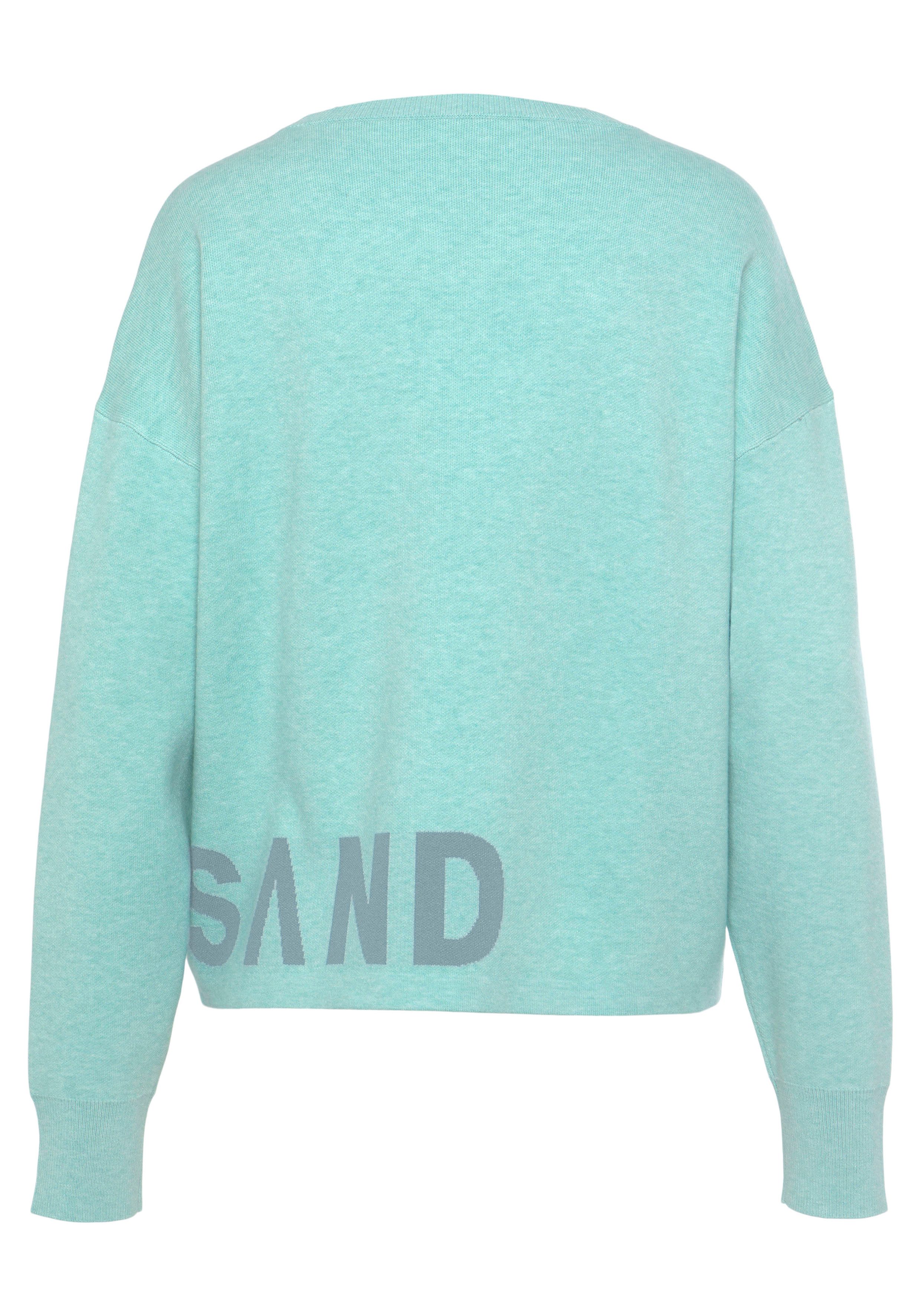 Elbsand Gebreide trui -Loungesweatshirt van hoogwaardig breiwerk met gebreid logo, loungewear