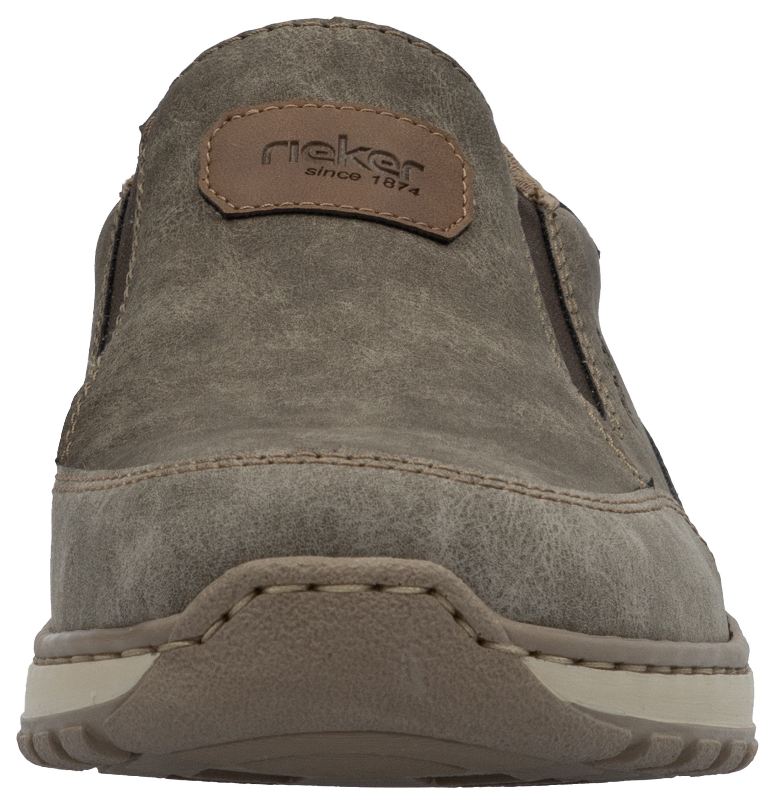 Rieker Instappers , slip-on sneaker, vrijetijdsschoen, lage schoen met elastische band