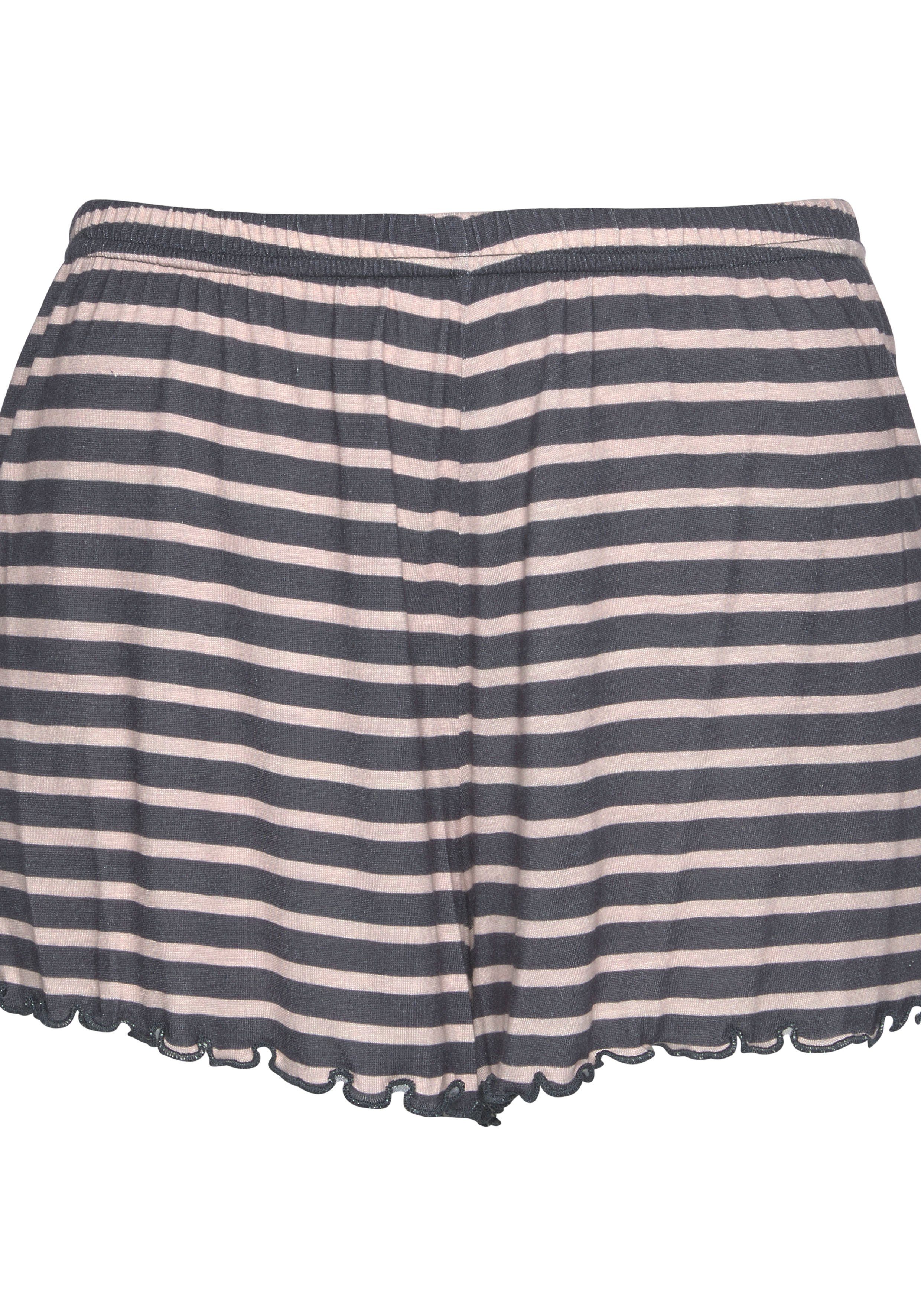 Vivance Dreams Shortama met statement-print (2-delig, 1 stuk)