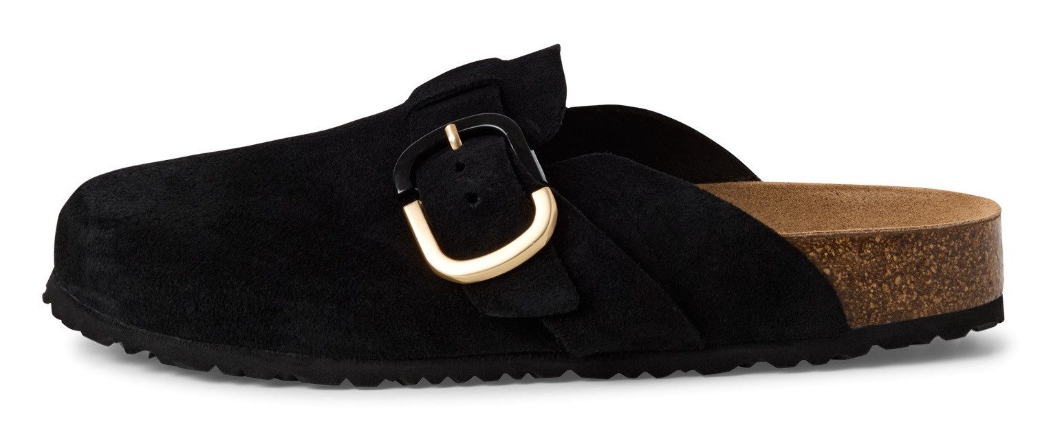 Tamaris Clogs , huisschoen, instapschoen, comfortabele schoen met verstelbare gesp