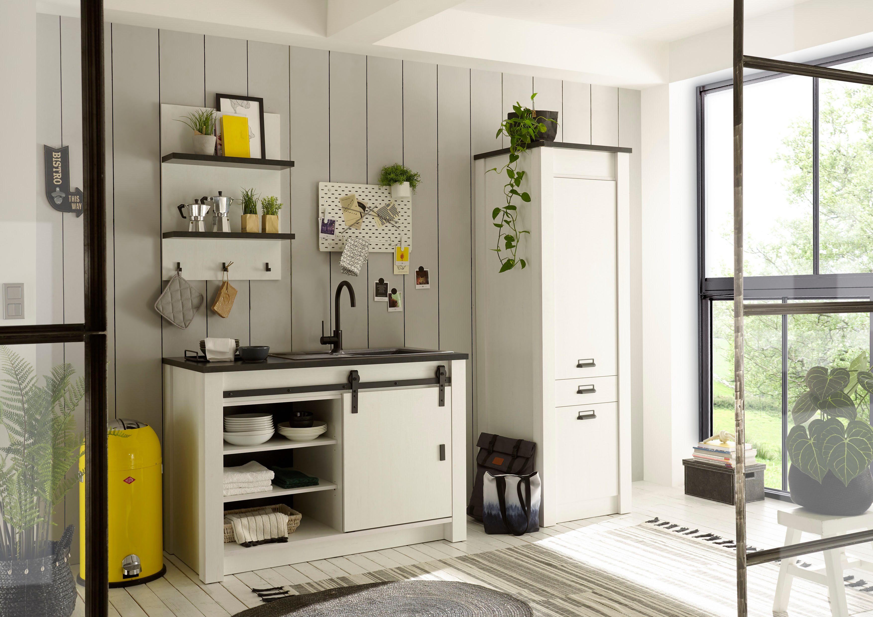Home affaire Keuken Sherwood Breedte 210 cm, zonder elektrische apparaten