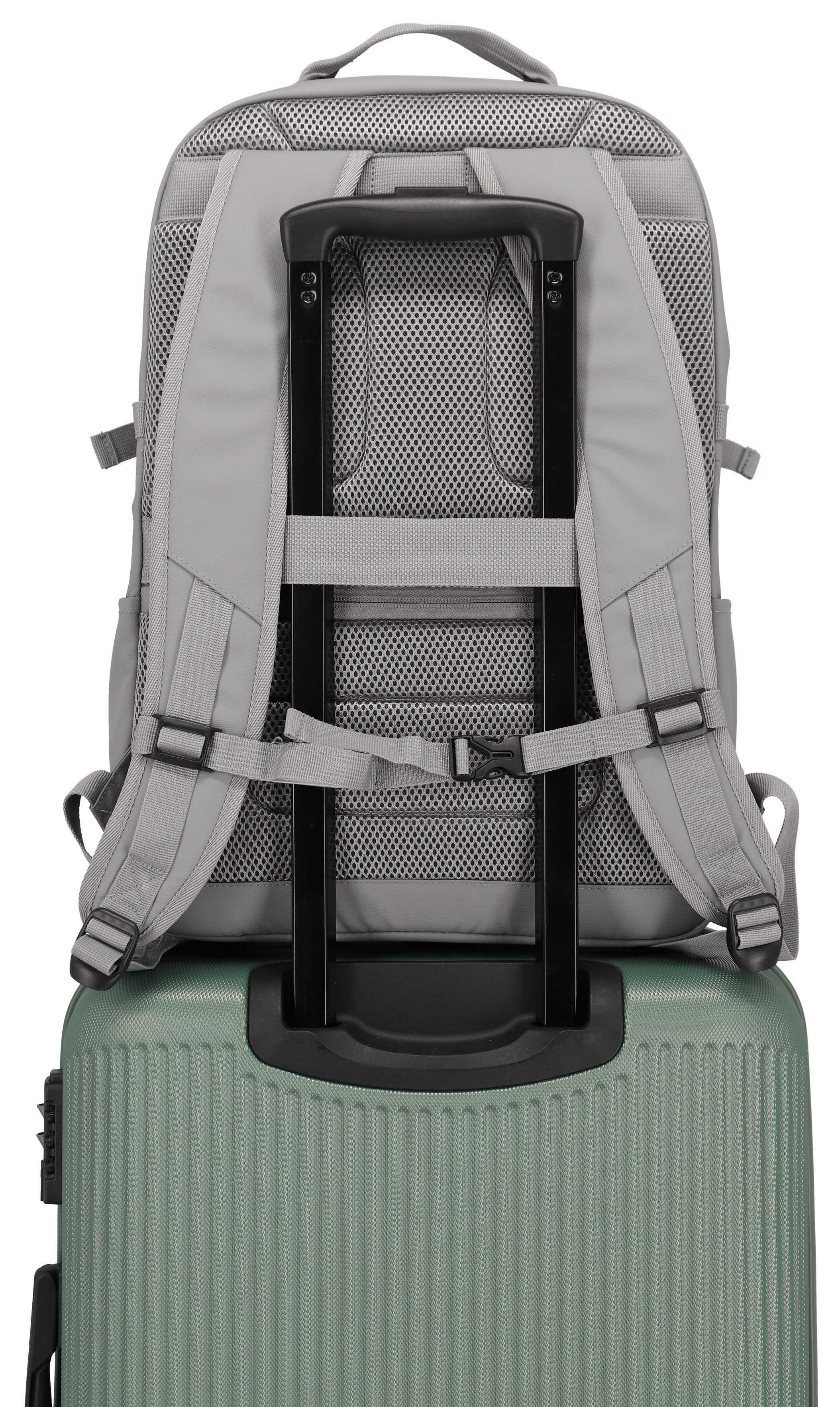 travelite Vrijetijdsrugzak BASICS rugzak zeildoek Schoolrugzak werkrugzak reiserugzak met 15 6 inch laptopvak