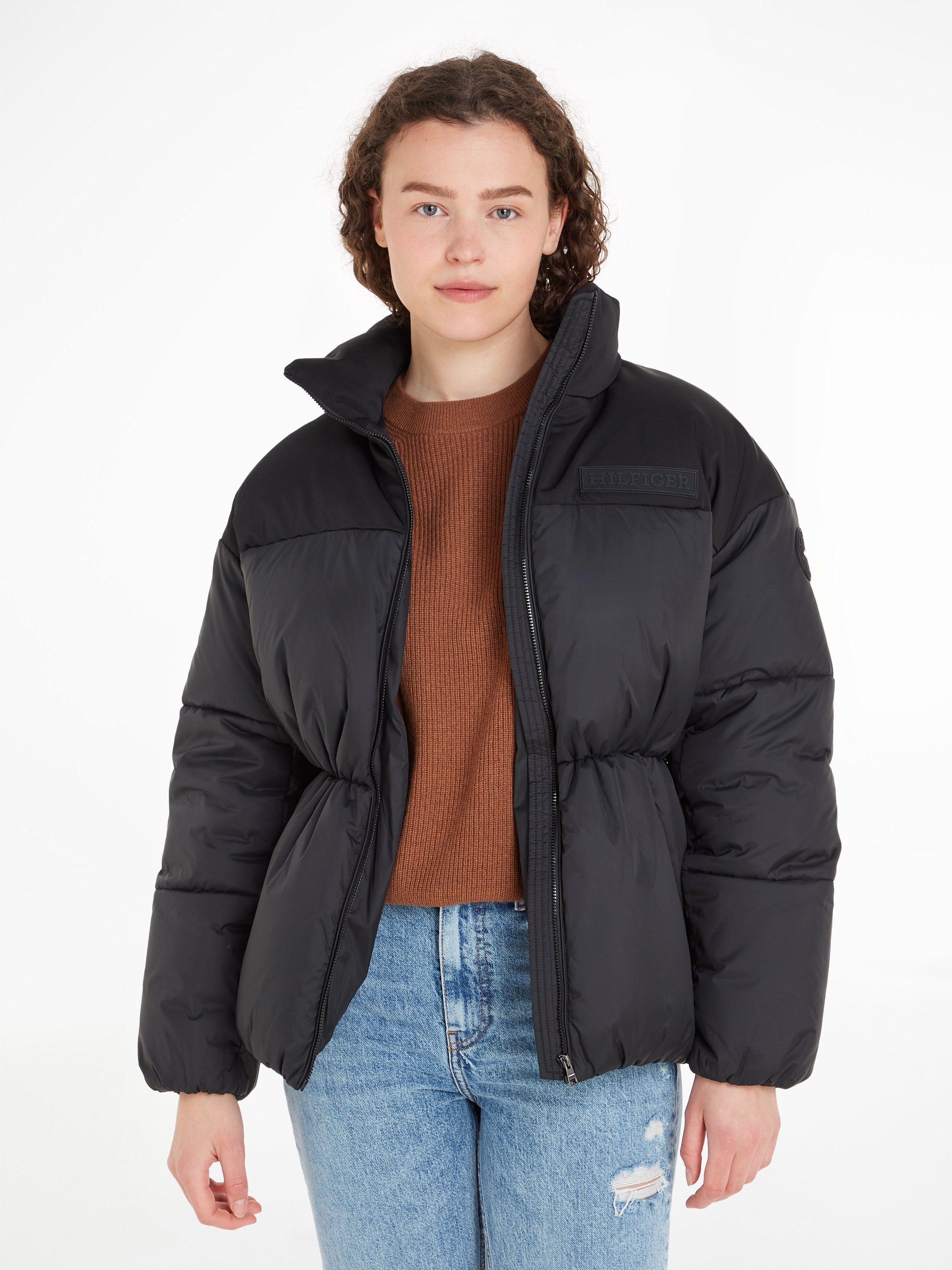 Tommy Hilfiger Gewatteerde jas NEW YORK PUFFER JACKET met verstelbare tailleband