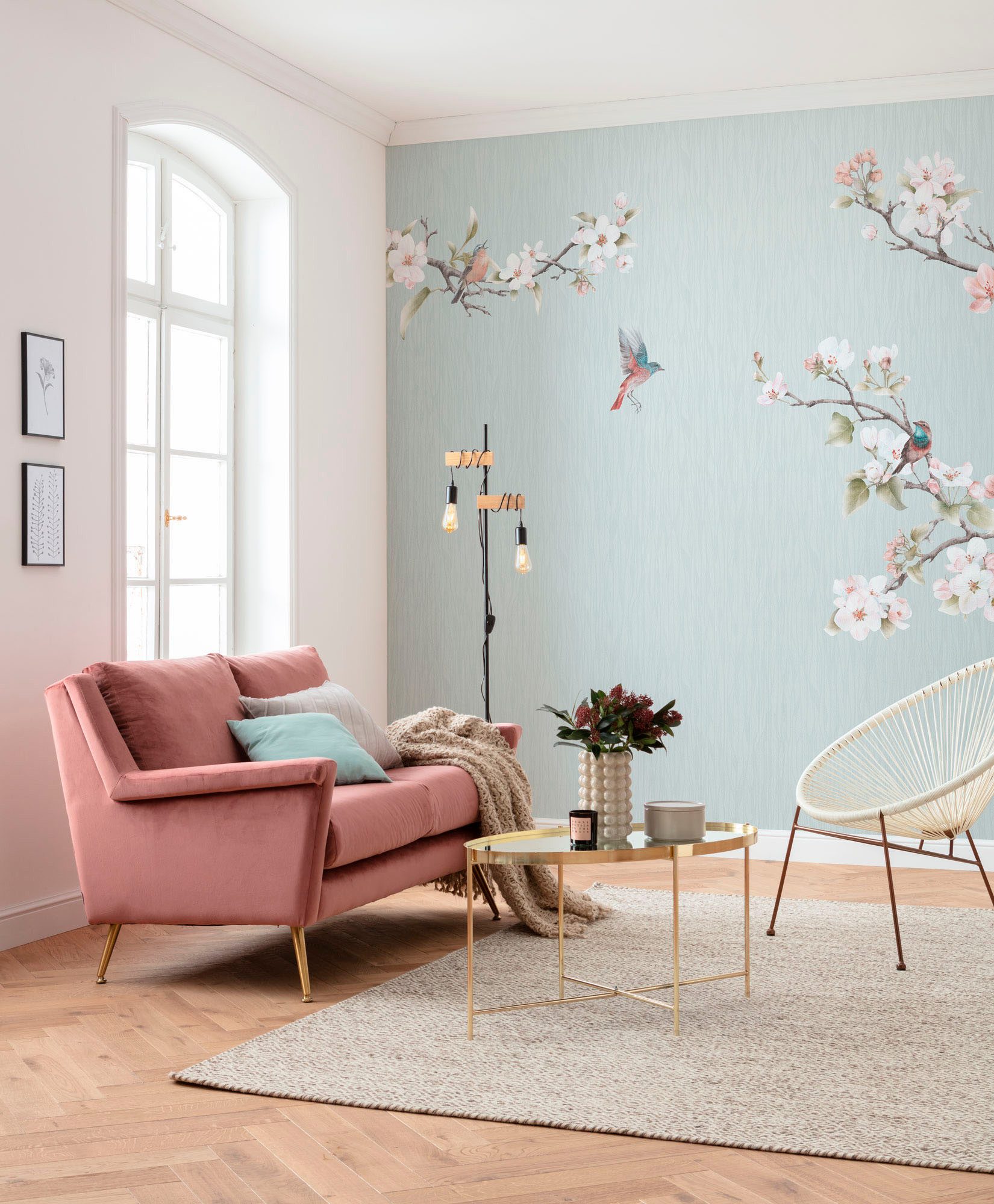 Komar Fotobehang Vlies fotobehang - Apple Blossom - grootte 300 x 250