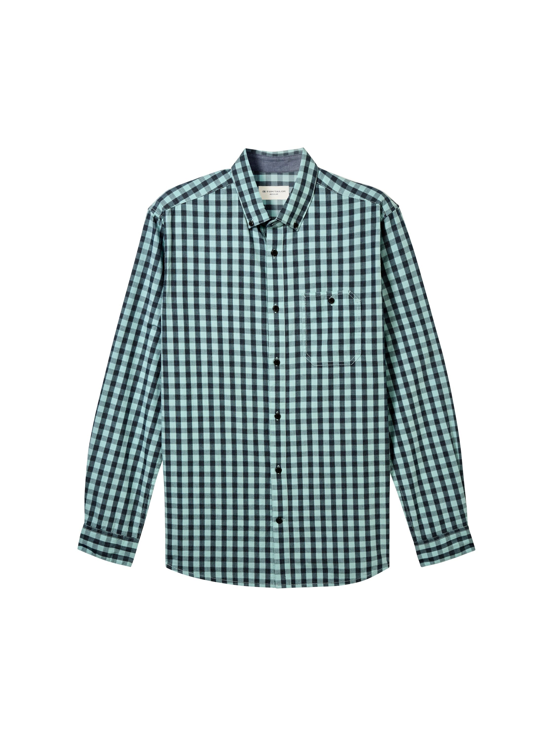 Tom Tailor Geruit overhemd Vichy met knoopsluiting