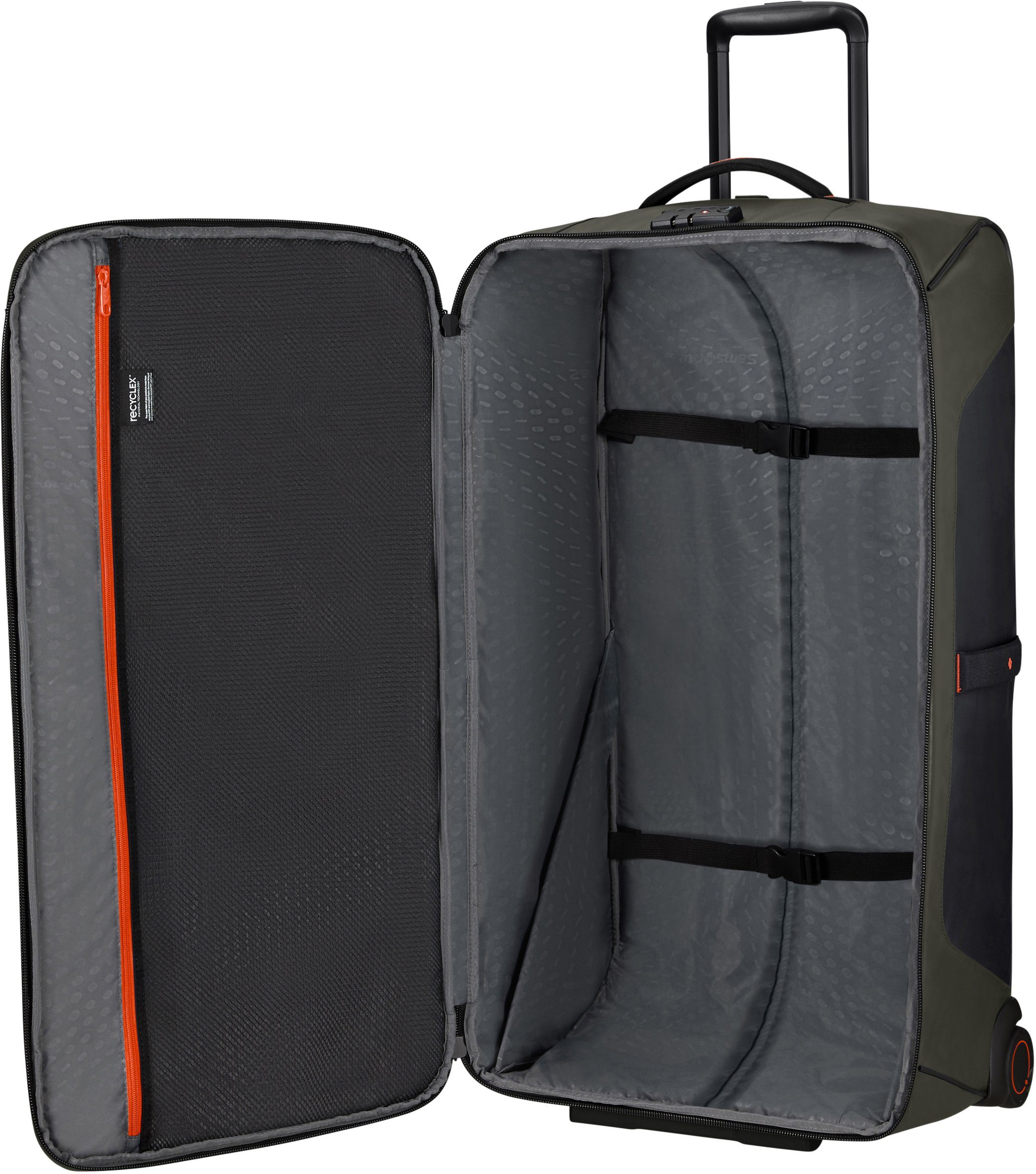Samsonite Reistas ECODIVER, 79 cm, Climbing Ivy met trolley- en rugzakfunctie, gedeeltelijk van gerecycled materiaal