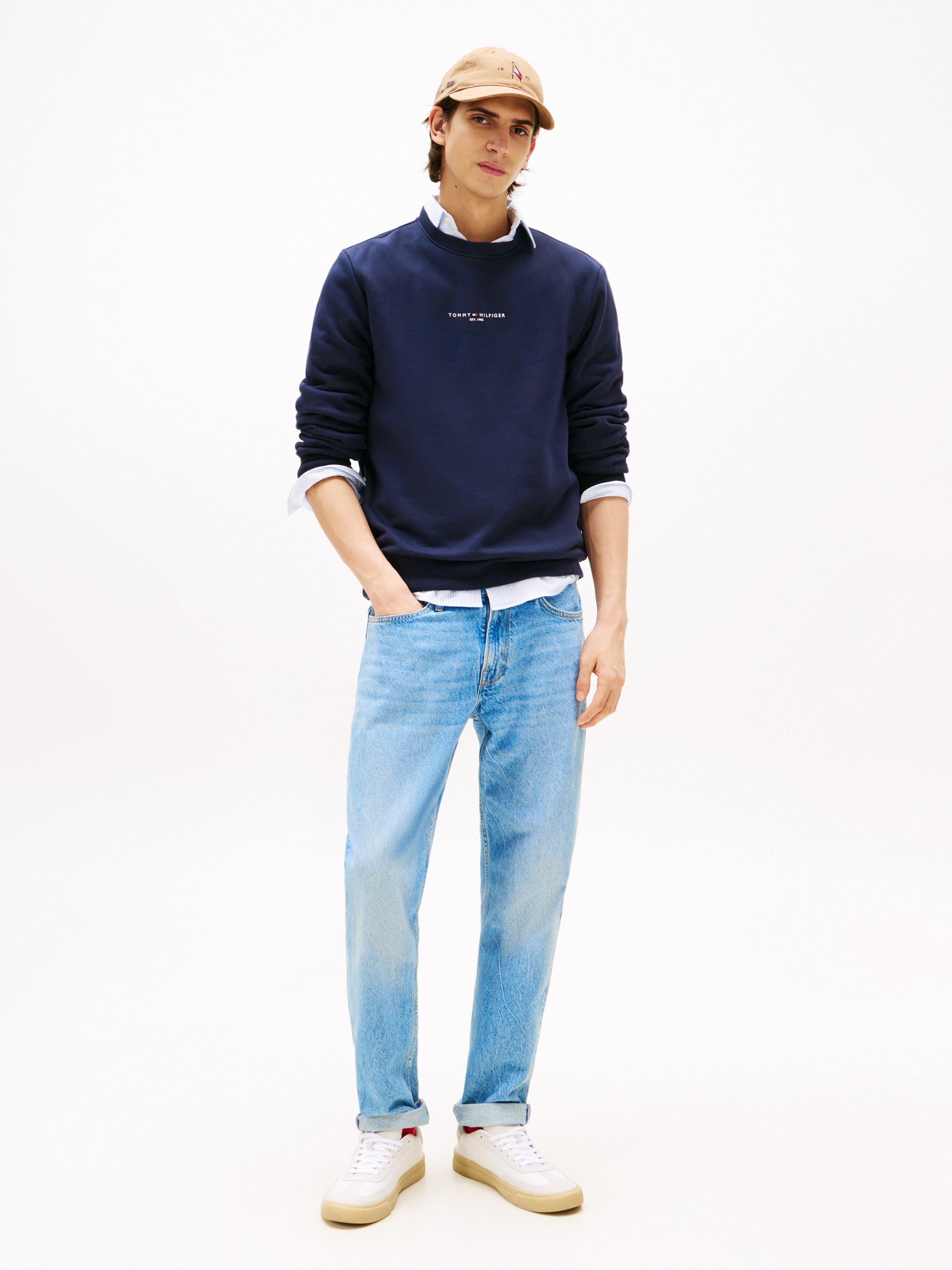 Tommy Hilfiger Sweatshirt SMALL TOMMY LOGO CREWNECK