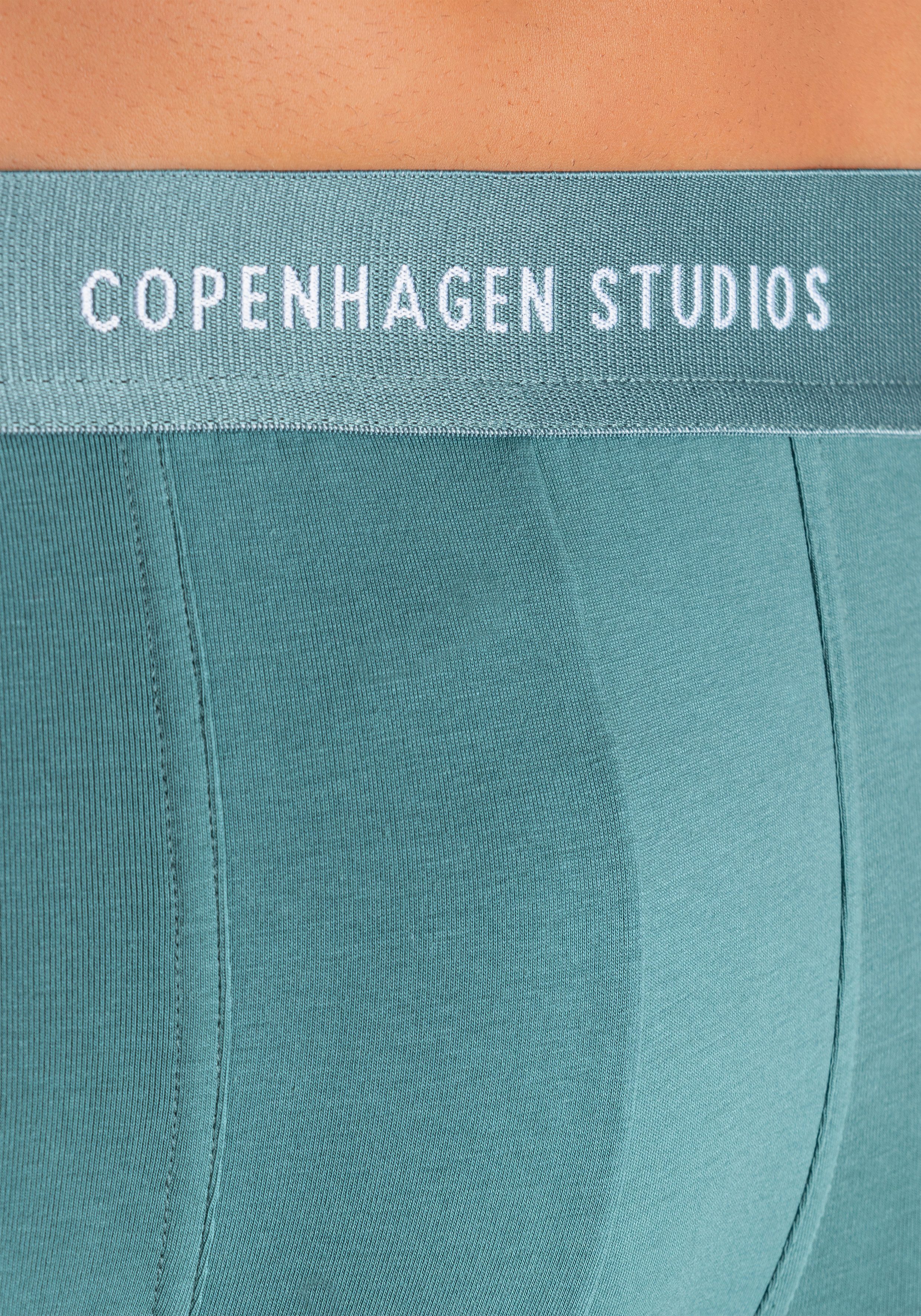 Copenhagen Studios Boxershort voor heren met gekleurde logo-tailleband (3 stuks)