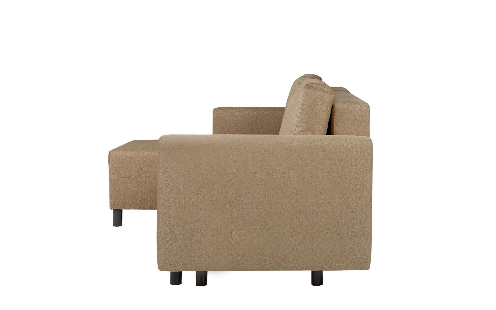 INOSIGN Hoekbank GLENOE slaapbank met bedlade, ottomane aan beide zijden te monteren L-vorm, afmetingen B/D/H: 230/135/84,5 cm, velvet & zachte structuur