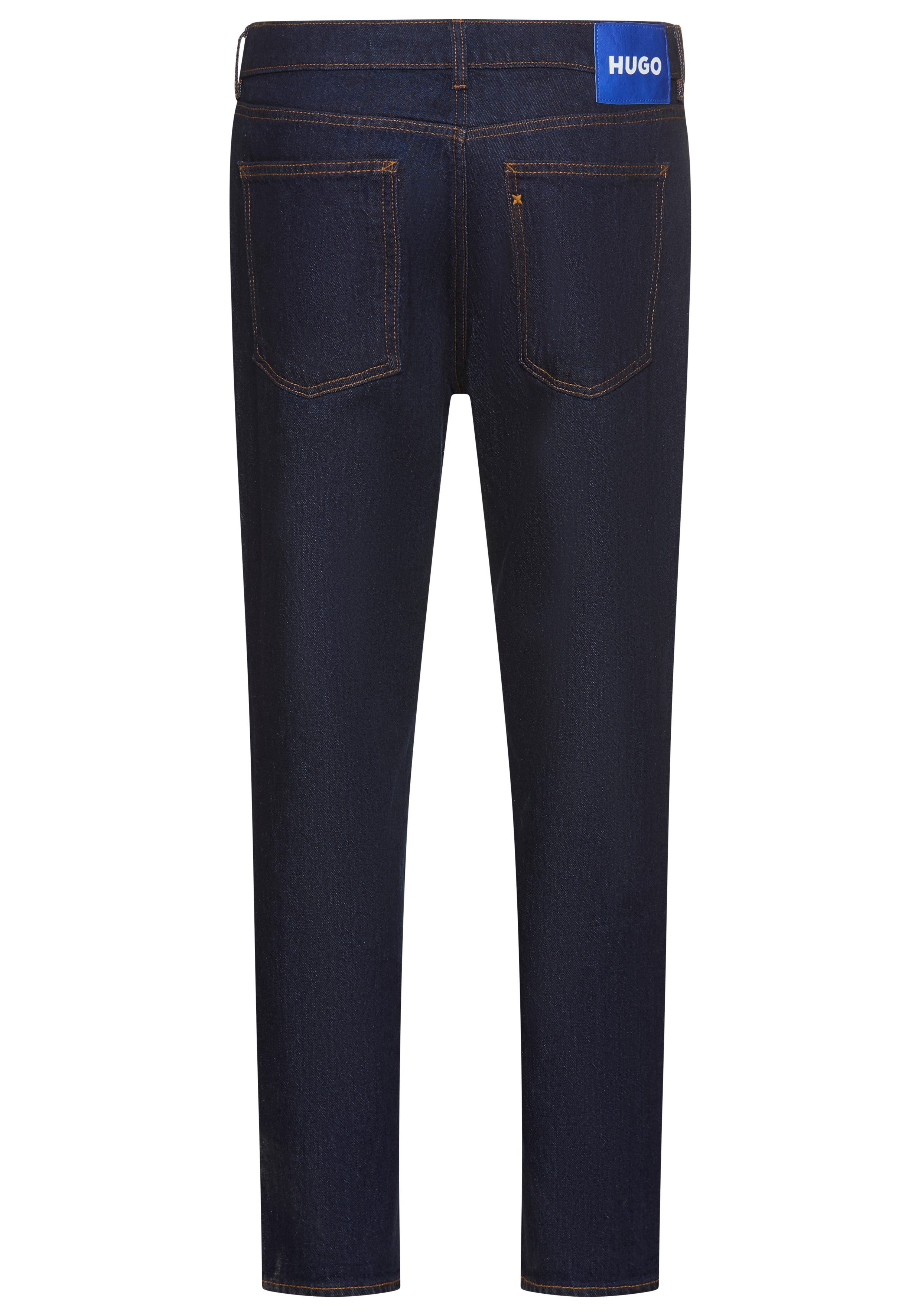 HUGO Blue Tapered jeans Brody met stone-washed-finish
