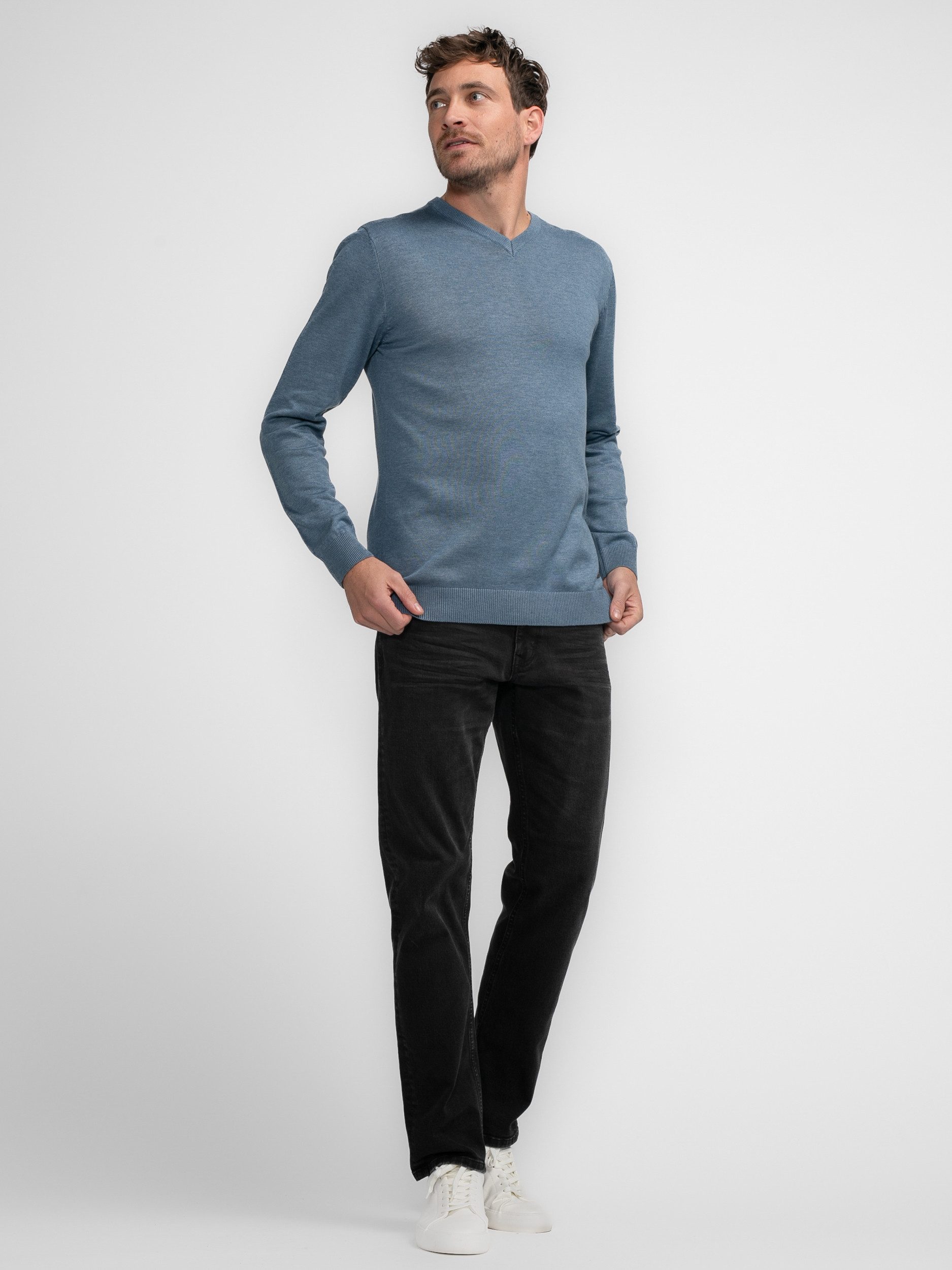 Petrol Industries Trui met V-hals Men Knitwear V-Neck Basic