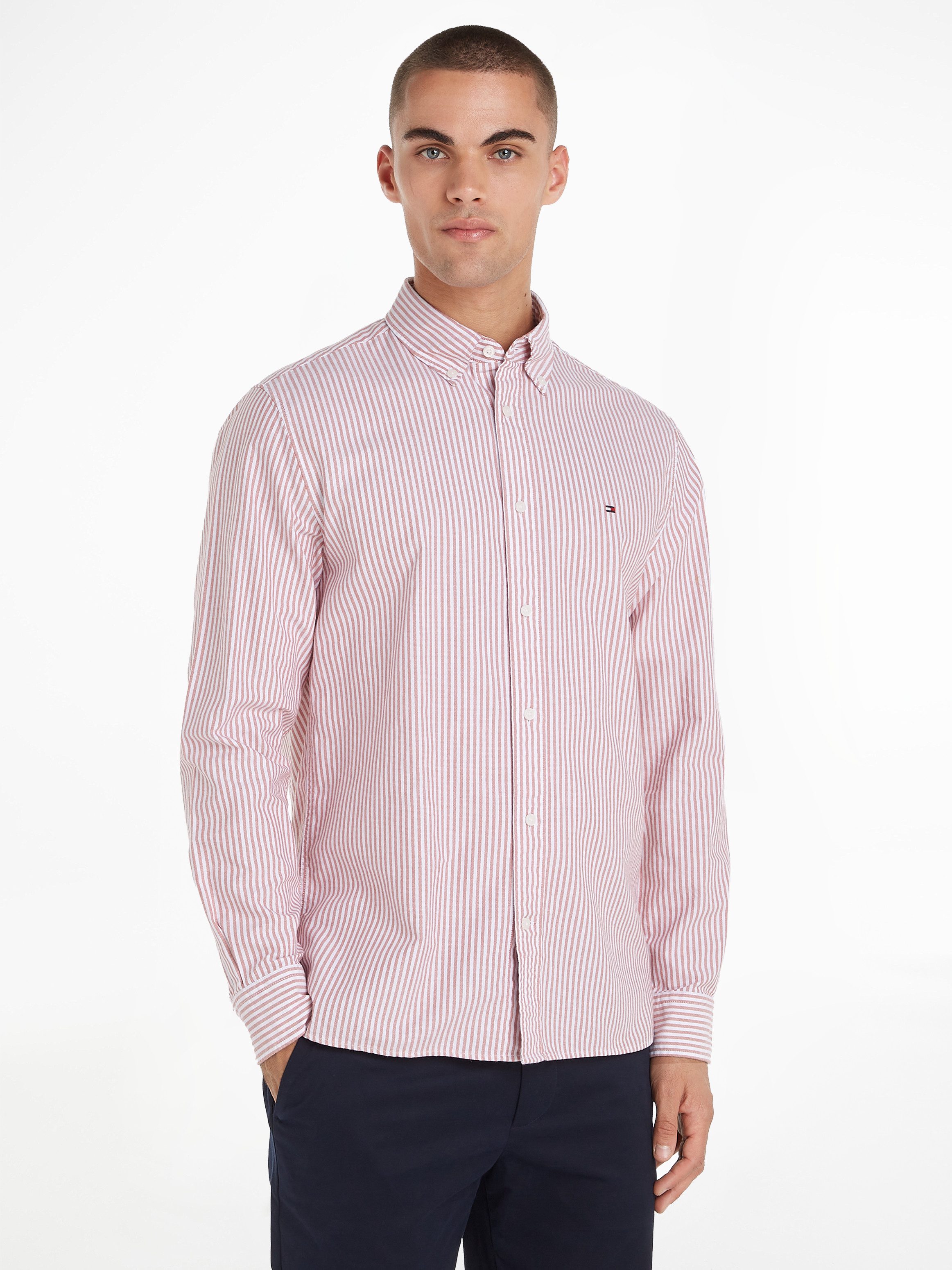 Tommy Hilfiger Overhemd met lange mouwen HERITAGE OXFORD STRIPE RF SHIRT