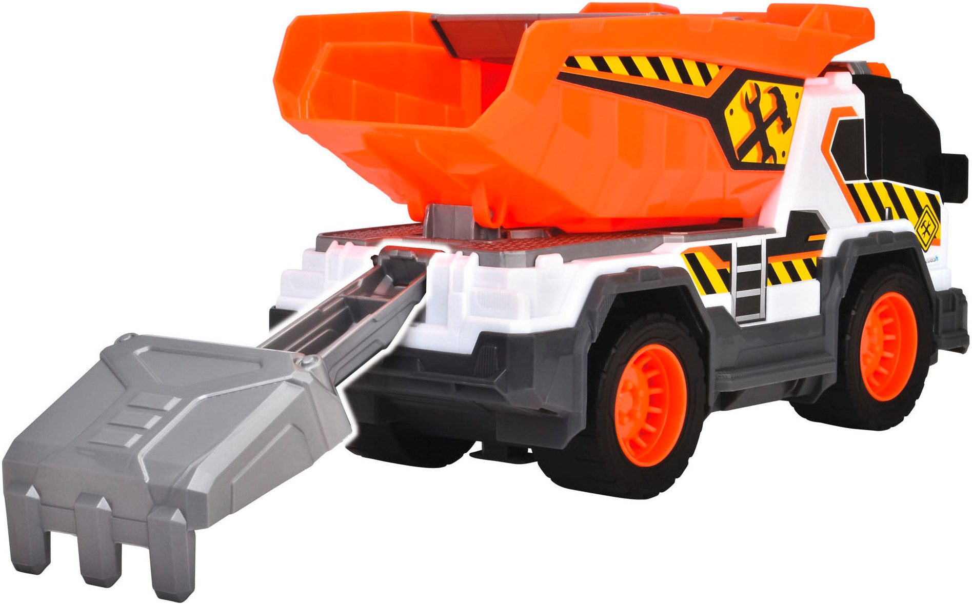 Dickie Toys Speelgoed-kiepwagen Dump Truck met licht en geluid