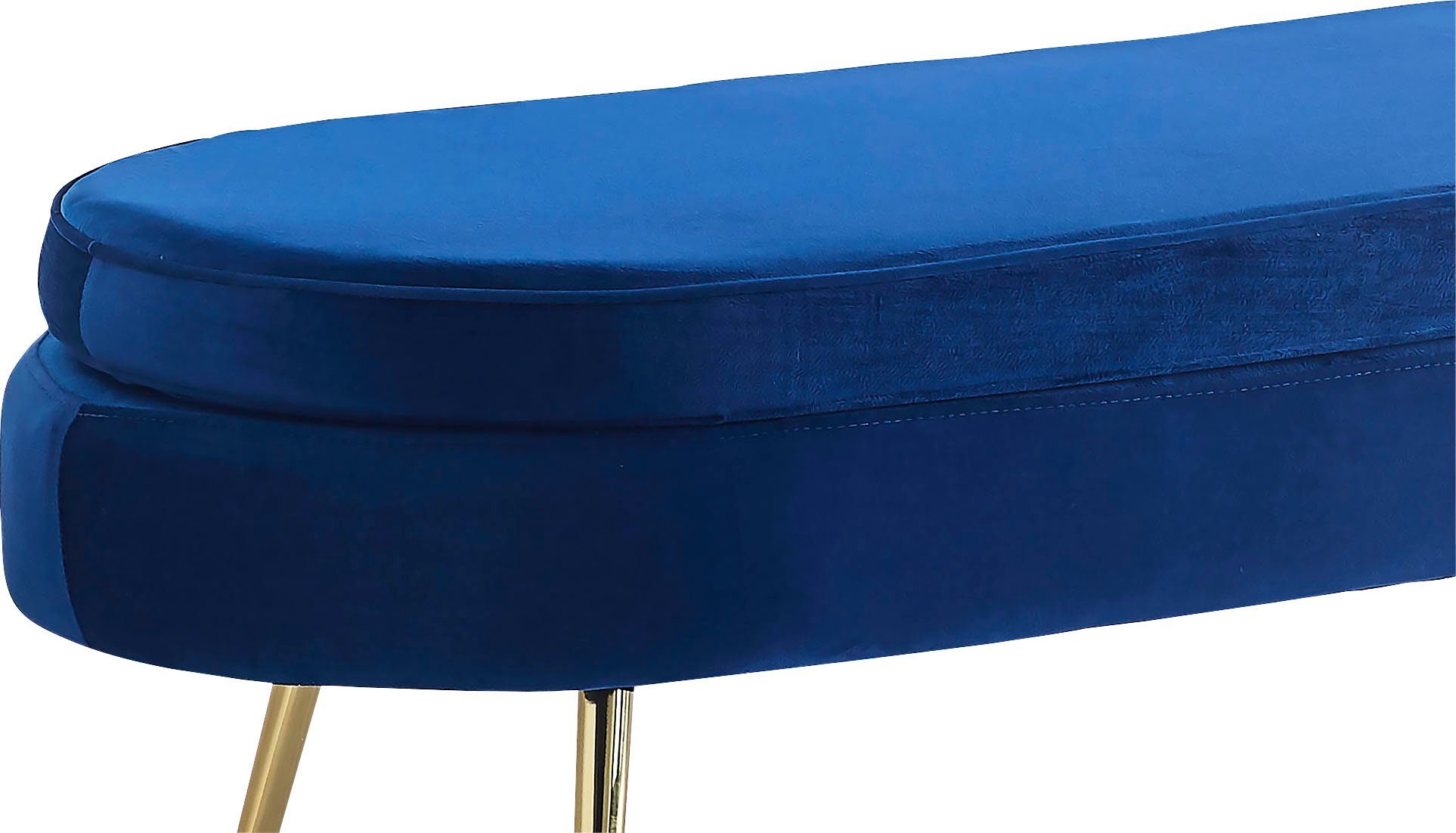 SalesFever Bank Clam Breedte 142 cm, goudkleurige metalen poten