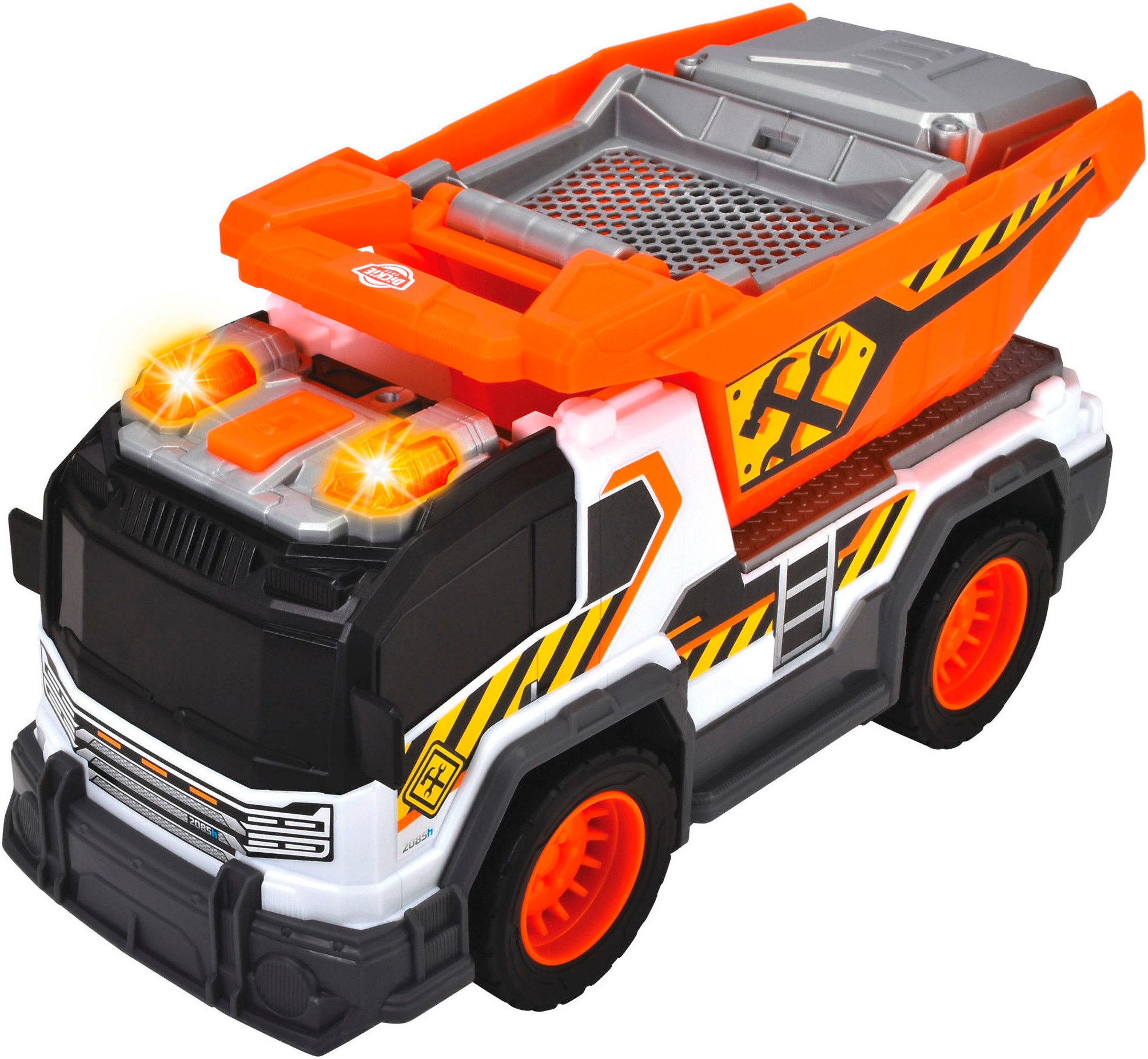 Dickie Toys Speelgoed-kiepwagen Dump Truck met licht en geluid